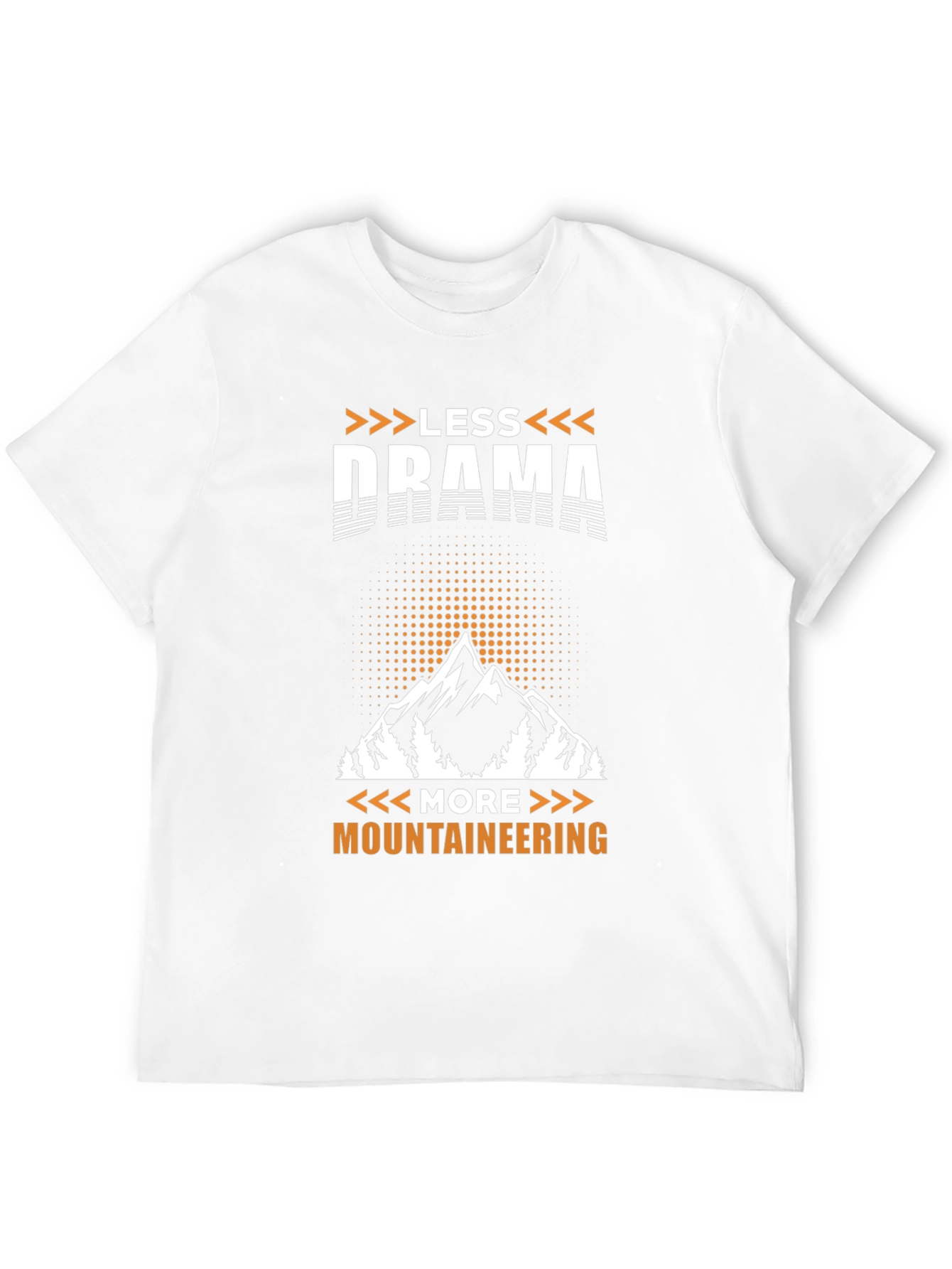 Less Drama More Mountaineering Black T-Shirt