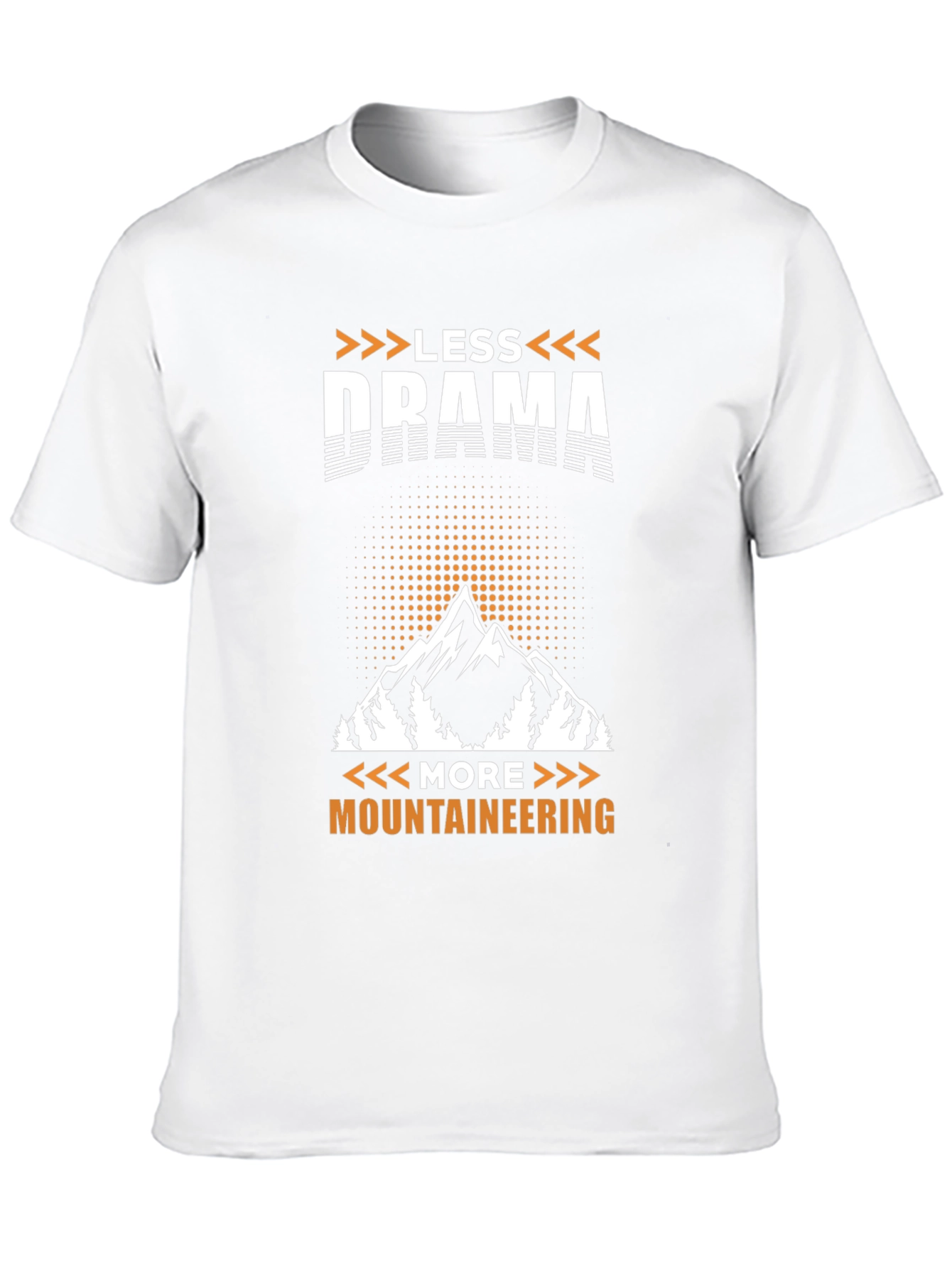 Less Drama More Mountaineering Black T-Shirt