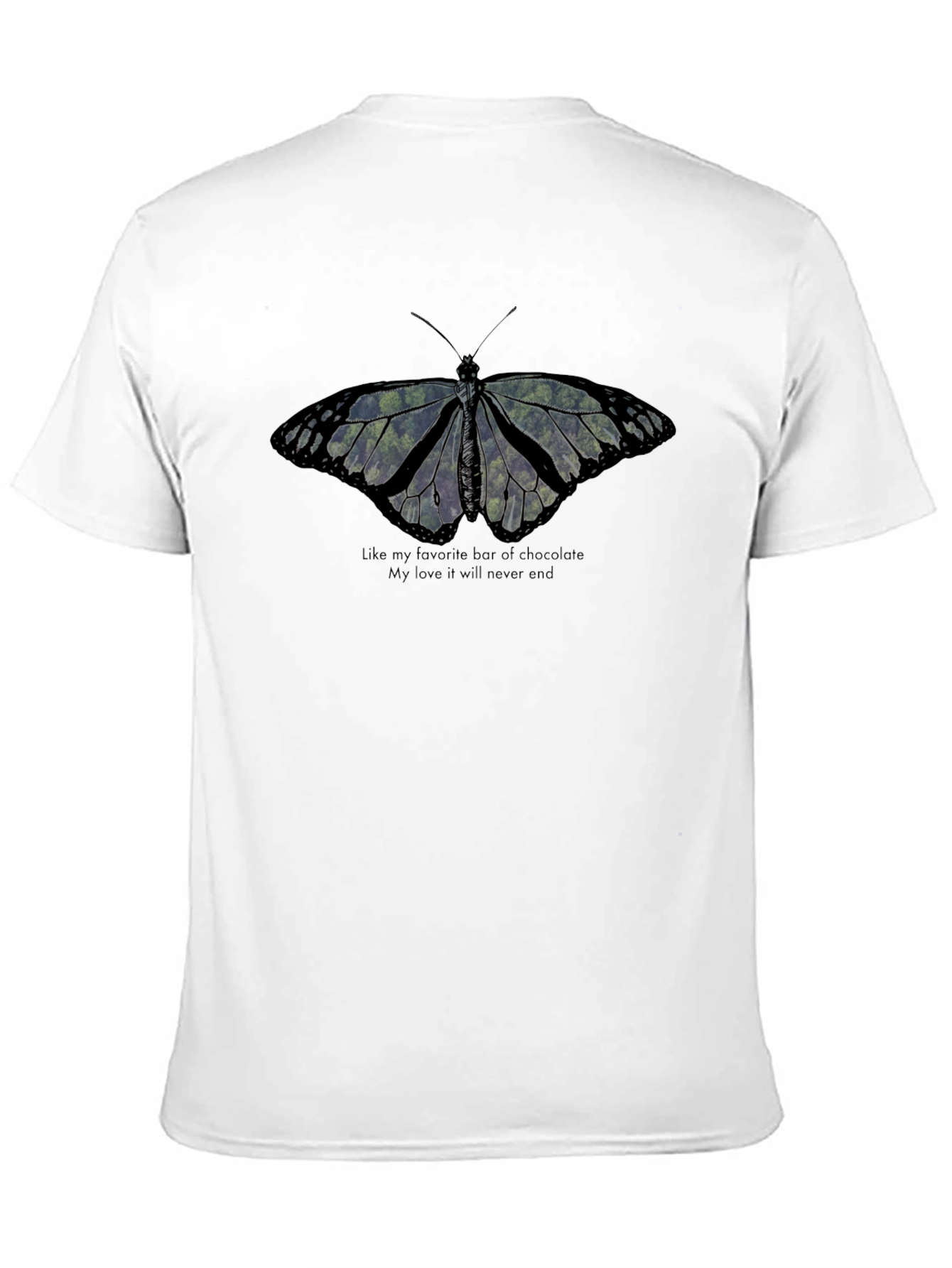 Butterfly Graphic Black T-Shirt