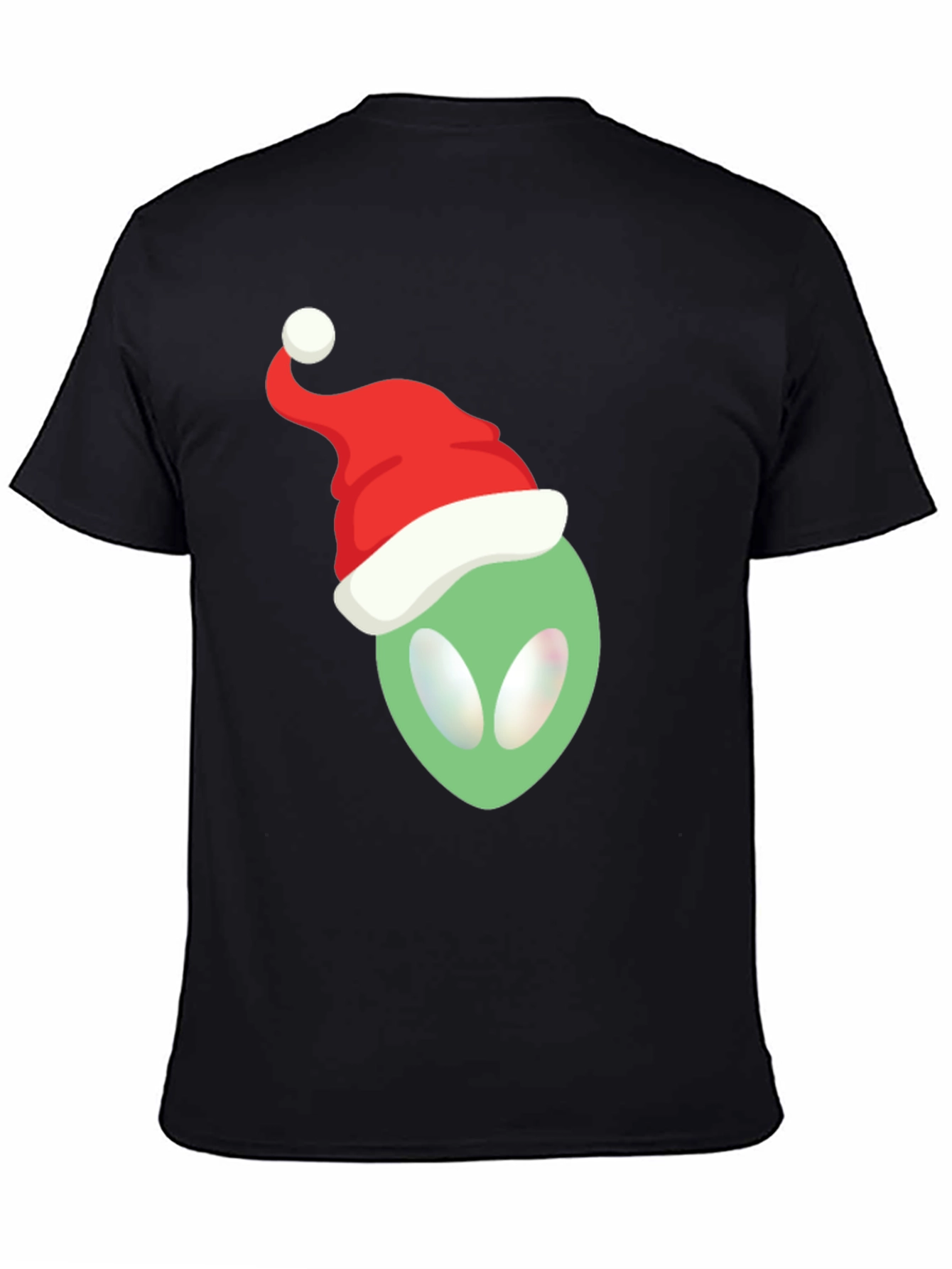 Alien Santa Hat T-Shirt - Festive Holiday Apparel