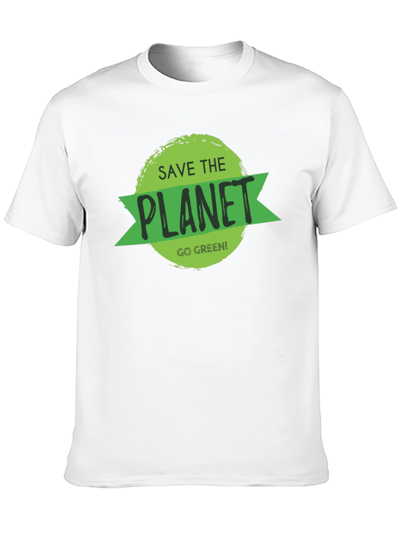 Save the Planet Black T-Shirt - Go Green!