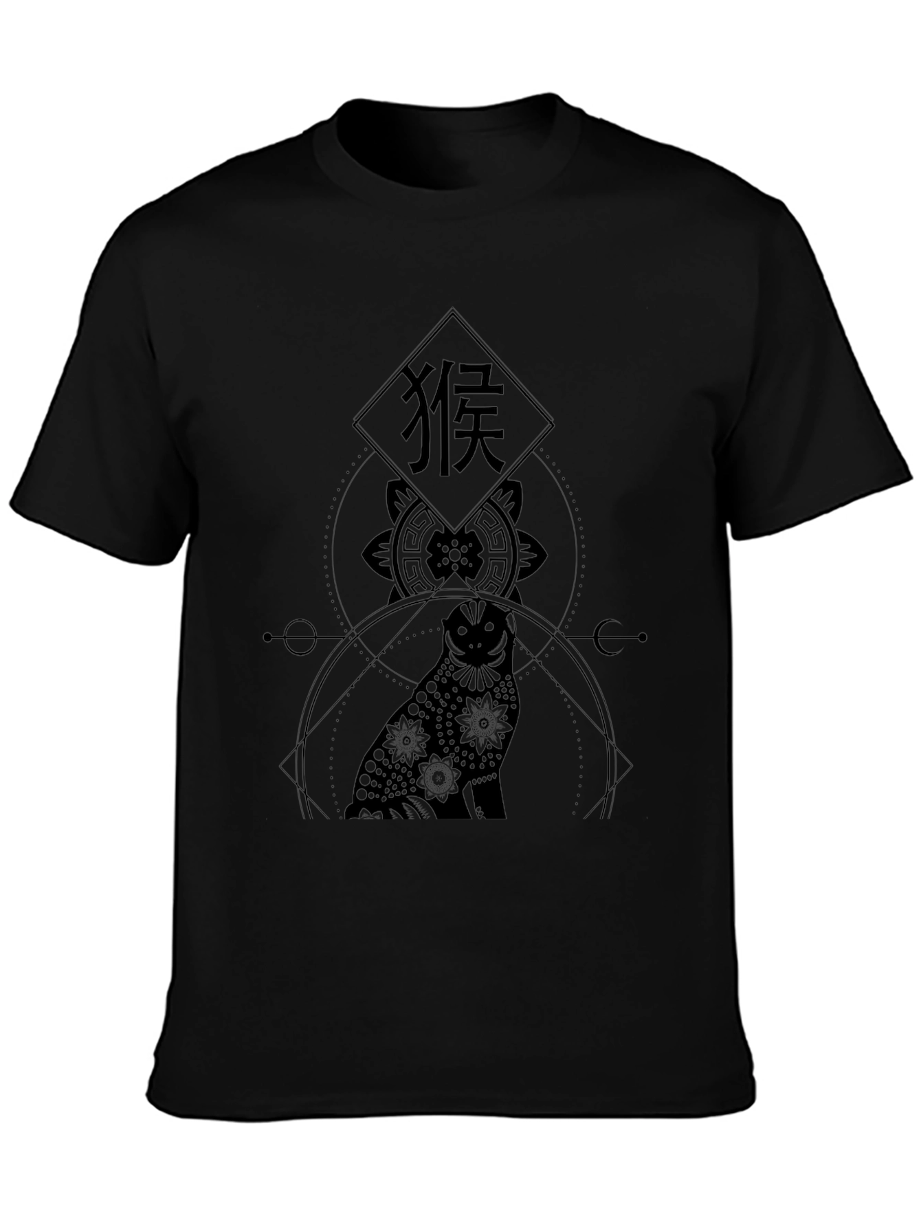 Geometric Owl Graphic Print T-Shirt - Stylish & Unique