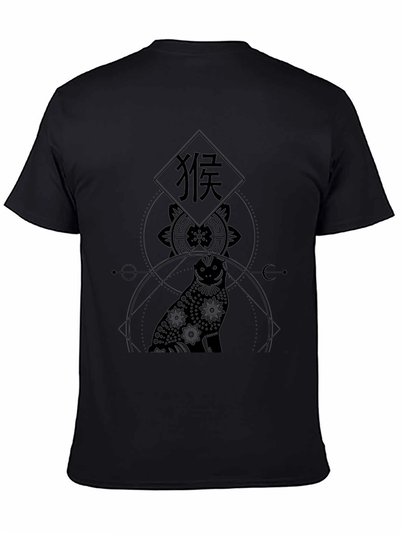 Geometric Owl Graphic Print T-Shirt - Stylish & Unique