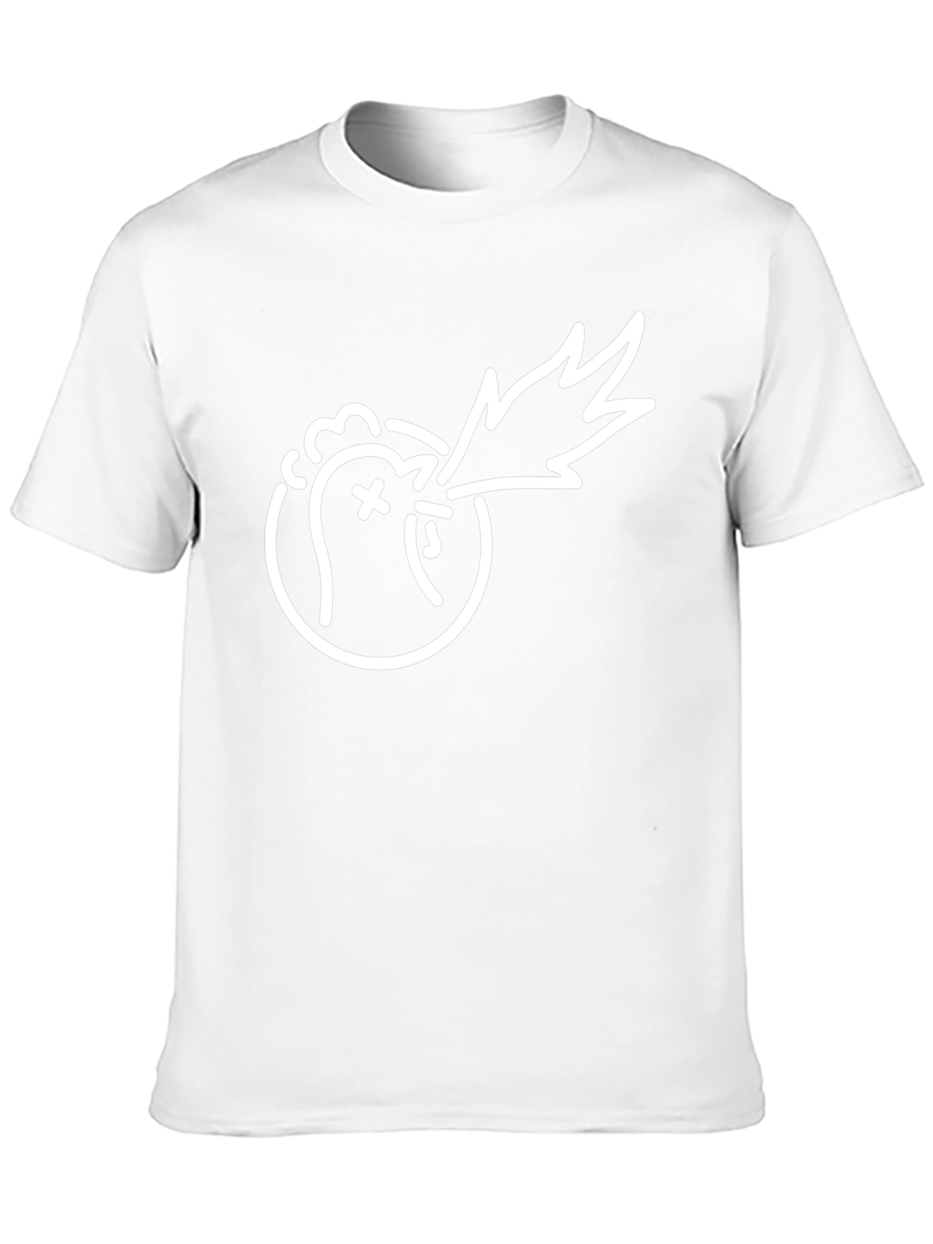 Cool Graphic Tee - Dragon Chicken Shirt
