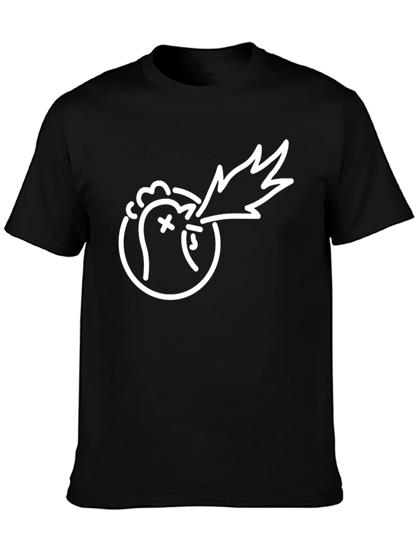 Cool Graphic Tee - Dragon Chicken Shirt