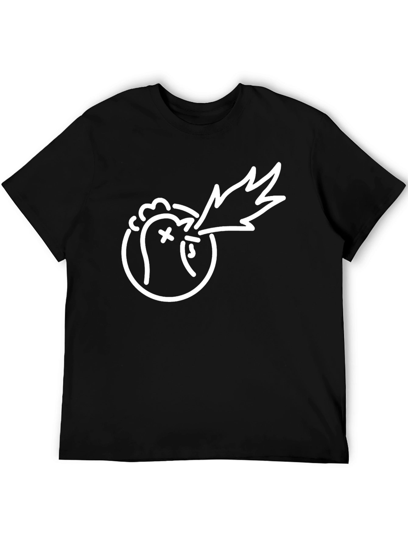 Cool Graphic Tee - Dragon Chicken Shirt
