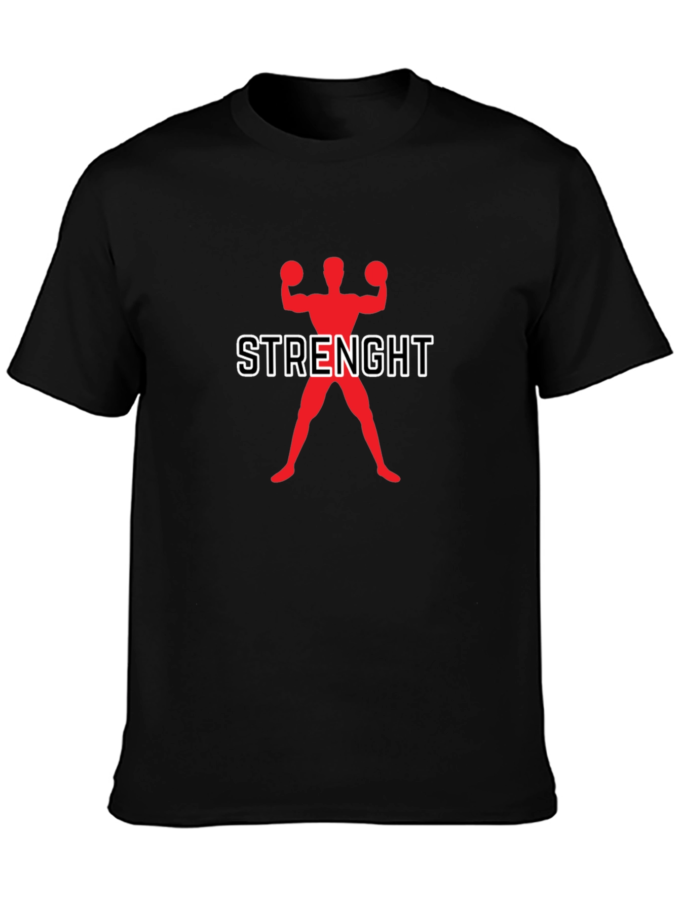 Strength Training Graphic Tee - Black