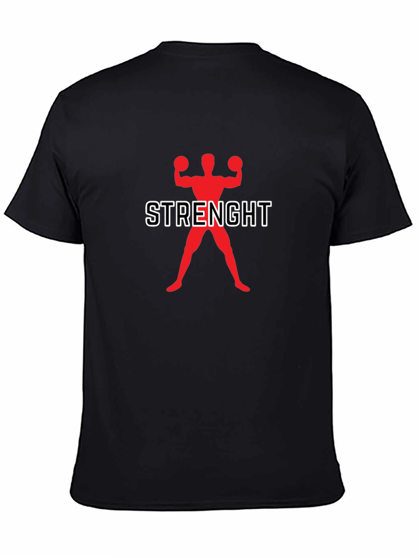 Strength Training Graphic Tee - Black