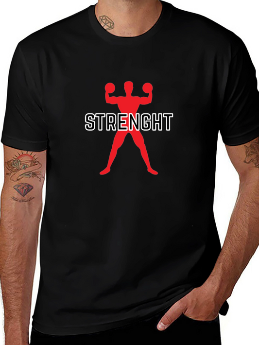 Strength Training Graphic Tee - Black