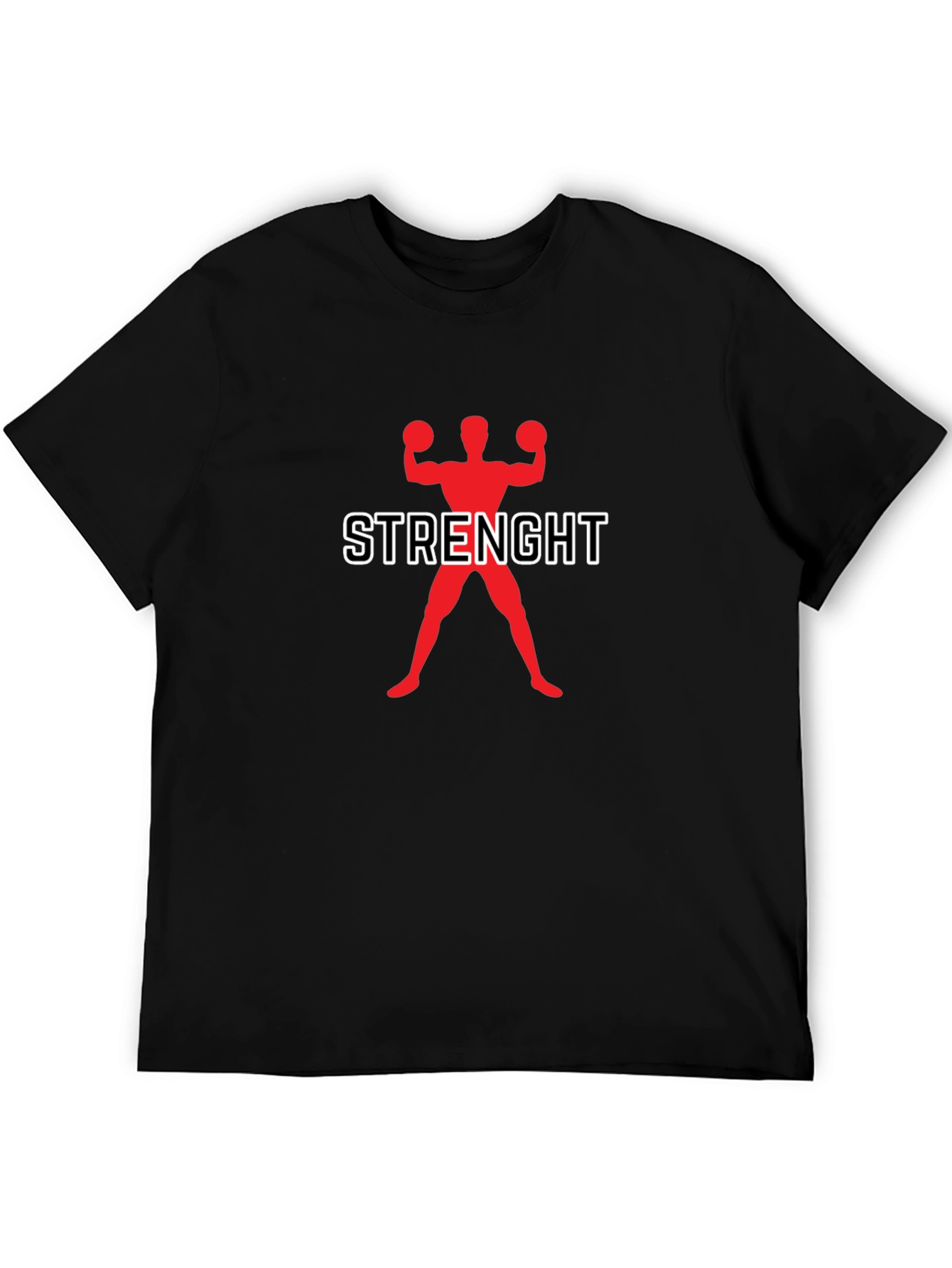 Strength Training Graphic Tee - Black