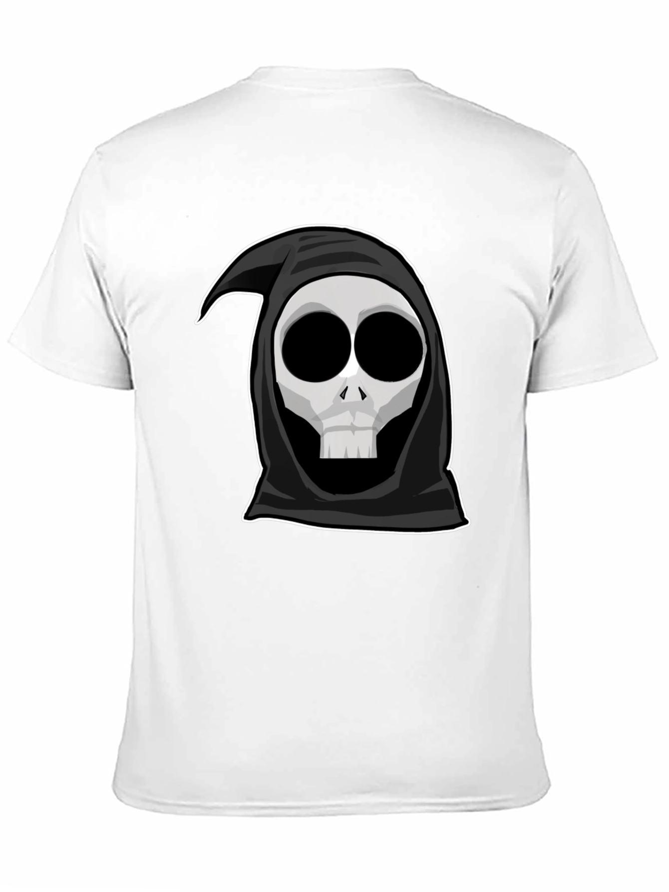 Grim Reaper Graphic Tee - Cool Cartoon Skull Shirt