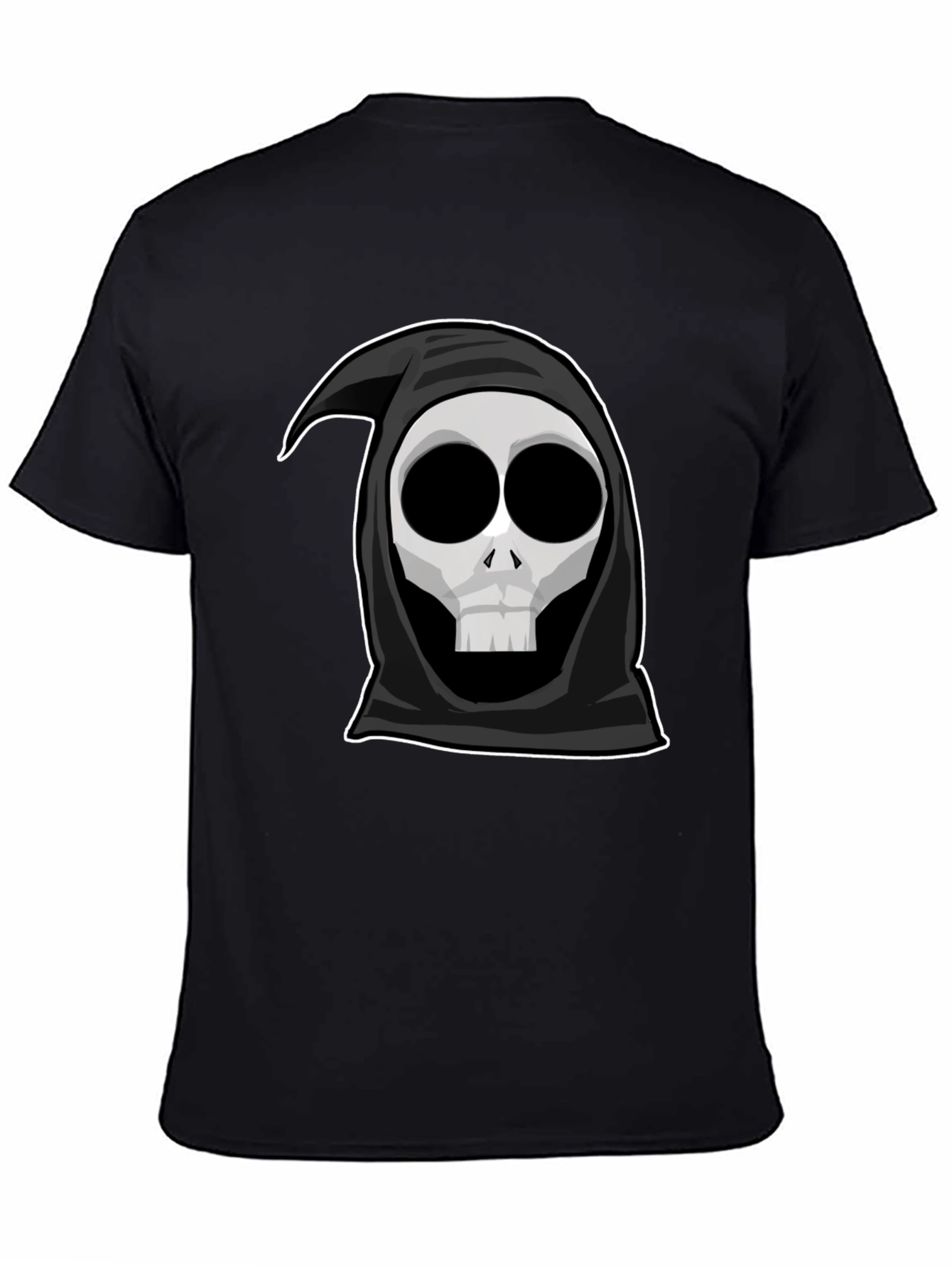 Grim Reaper Graphic Tee - Cool Cartoon Skull Shirt