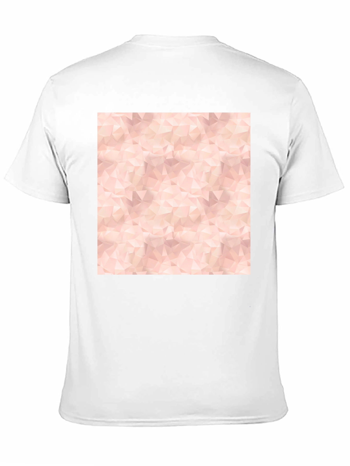 Geometric Print Tee - Modern Black Cotton Blend T-Shirt