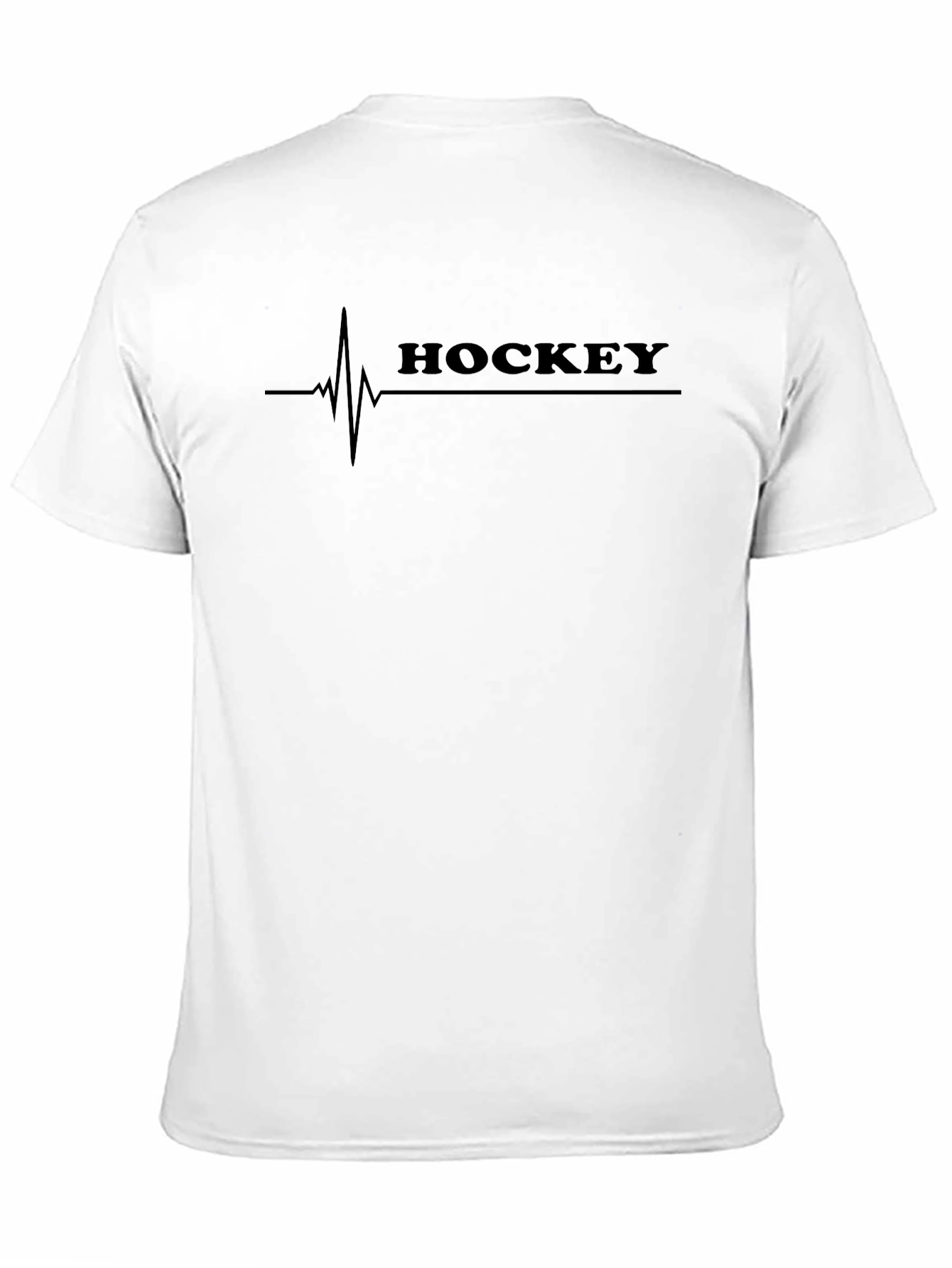 Hockey Heartbeat Graphic T-Shirt - Black