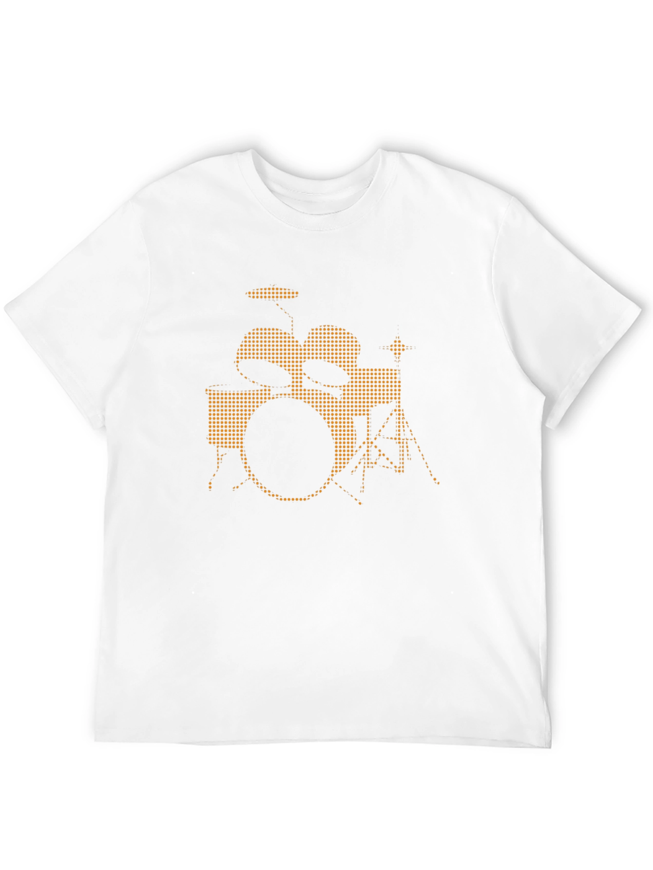 Black Drum Kit Graphic Tee - Music Lover T-Shirt