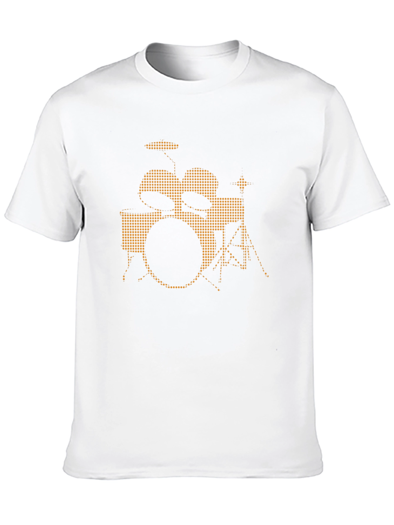 Black Drum Kit Graphic Tee - Music Lover T-Shirt