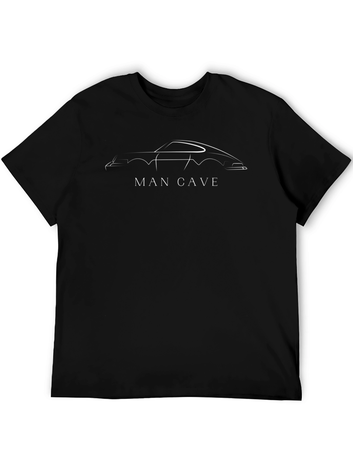 Man Cave Car Silhouette T-Shirt - Cool Graphic Tee