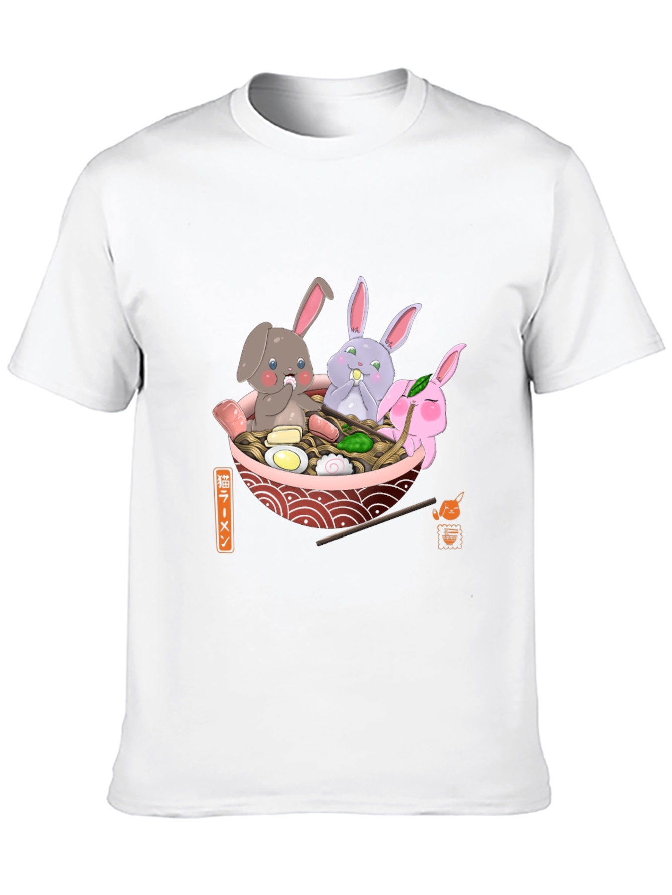 Ramen Bunny T-Shirt - Cute Kawaii Design