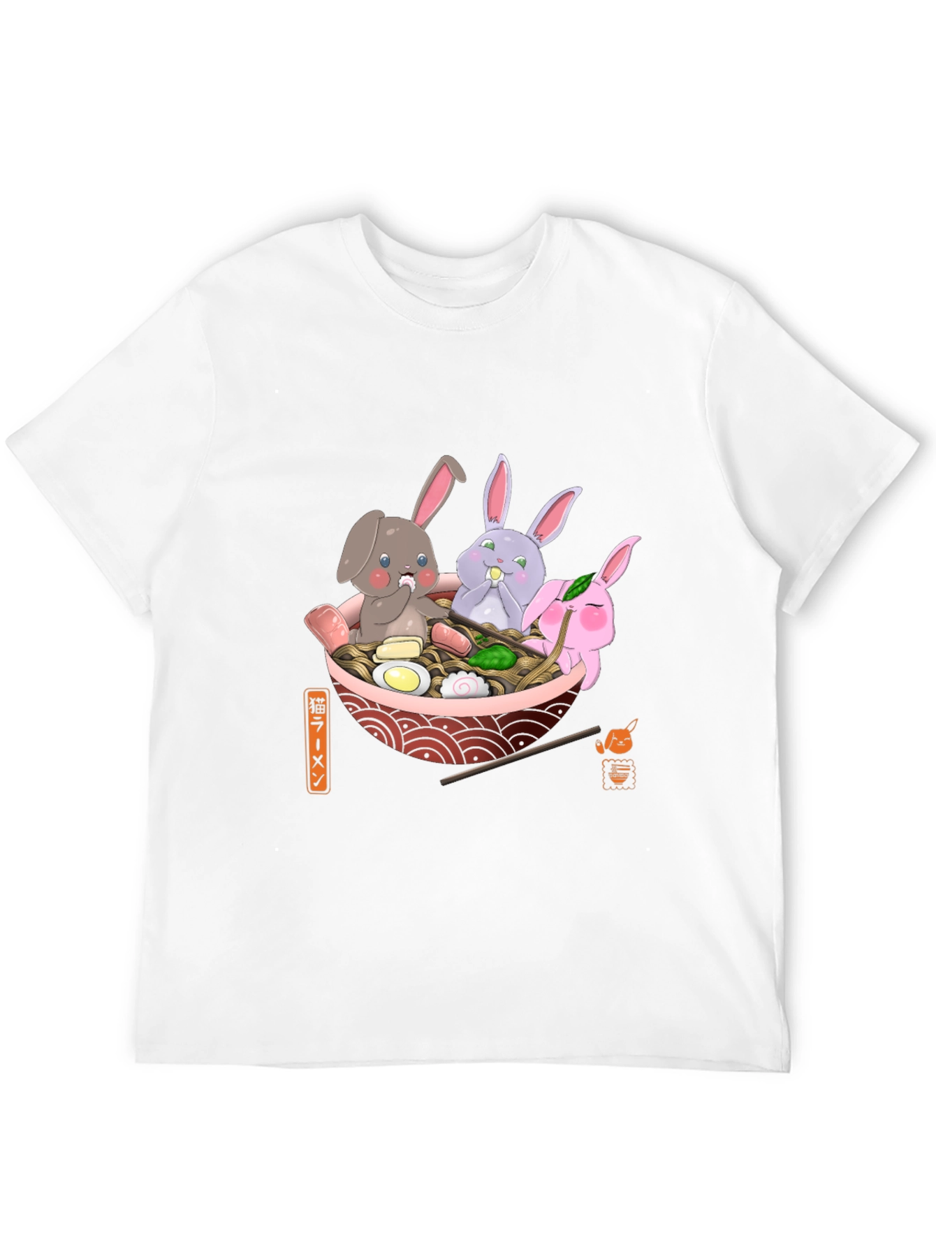 Ramen Bunny T-Shirt - Cute Kawaii Design