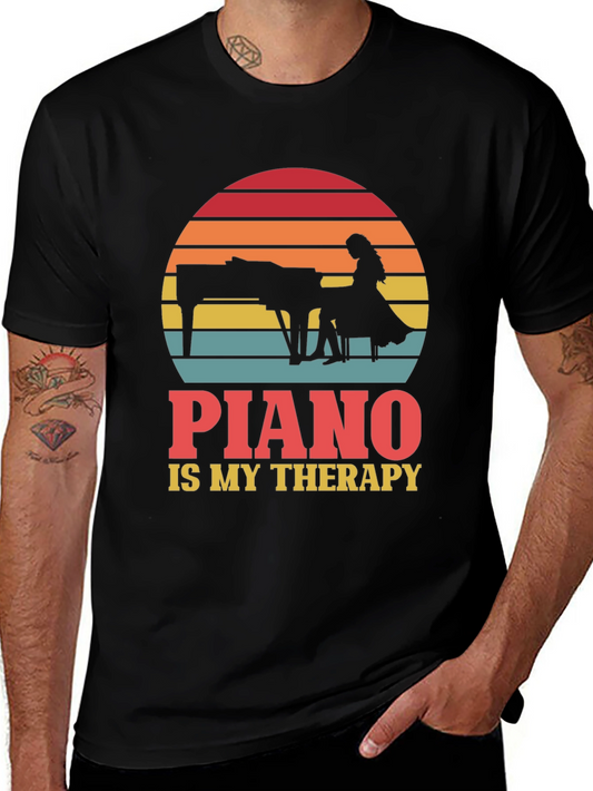 Piano is My Therapy T-Shirt - Musician Gift Tee