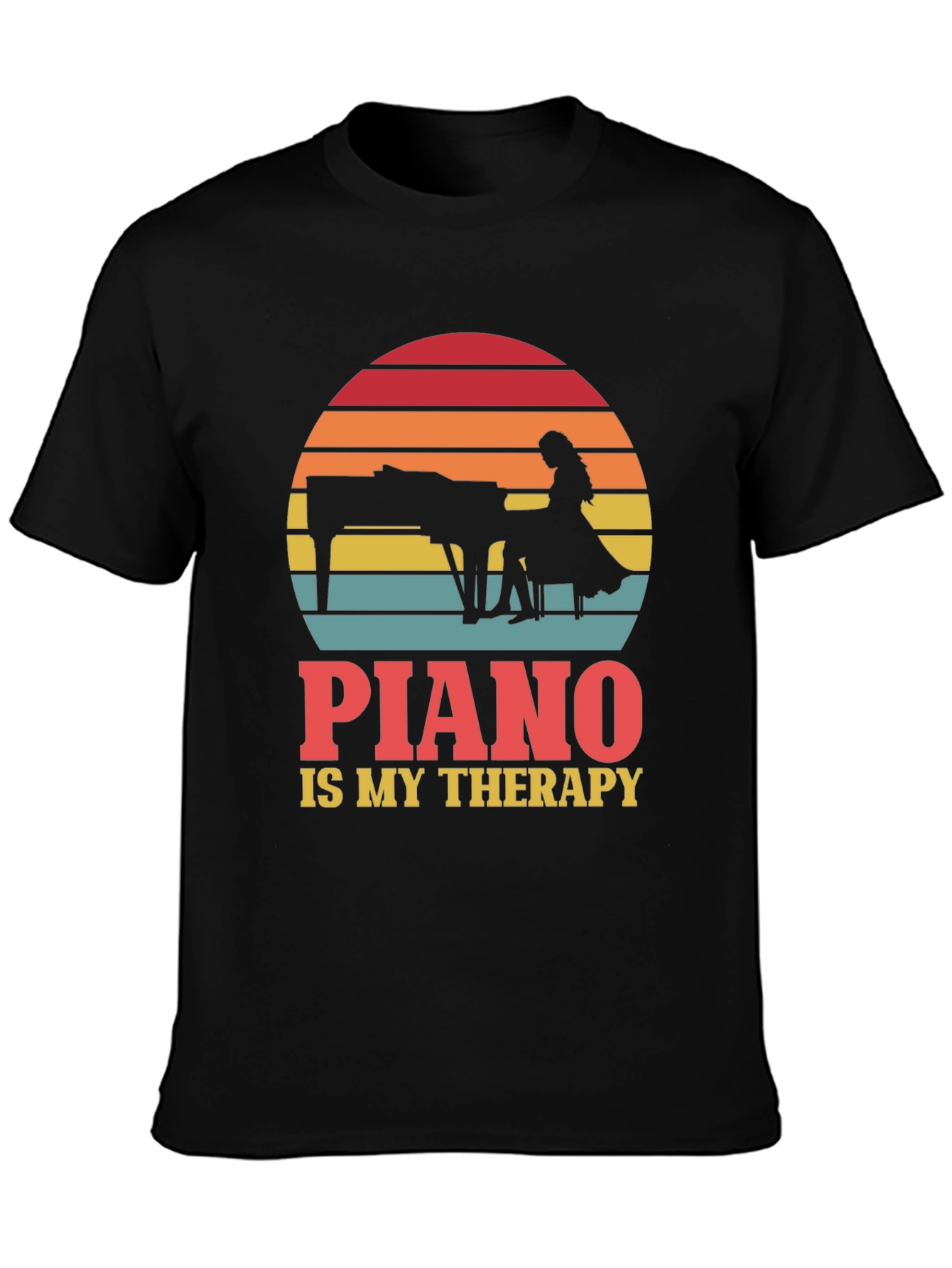 Piano is My Therapy T-Shirt - Musician Gift Tee