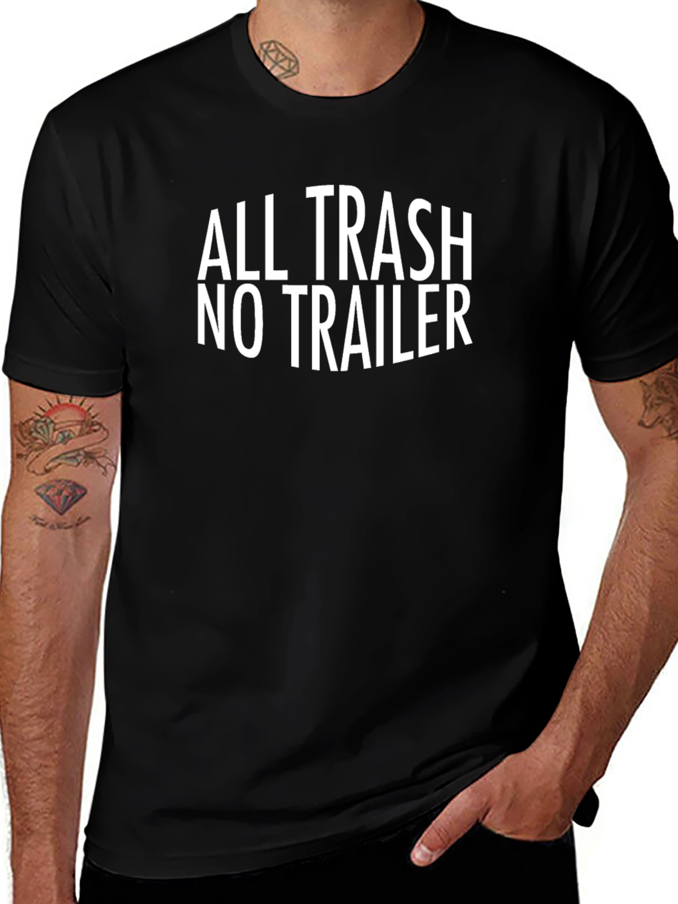 All Trash No Trailer Graphic T-Shirt