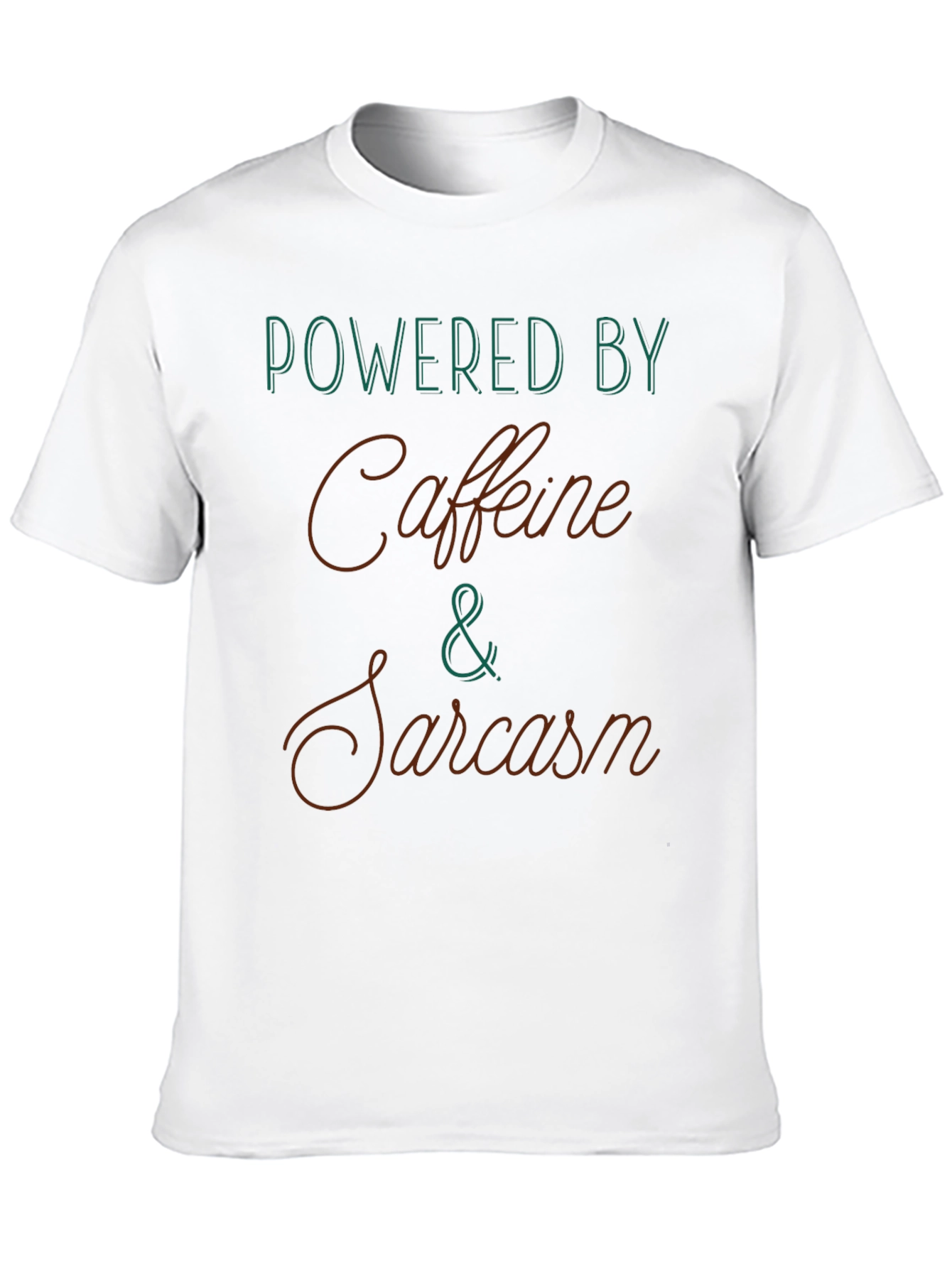 Powered By Caffeine & Sarcasm Graphic Tee