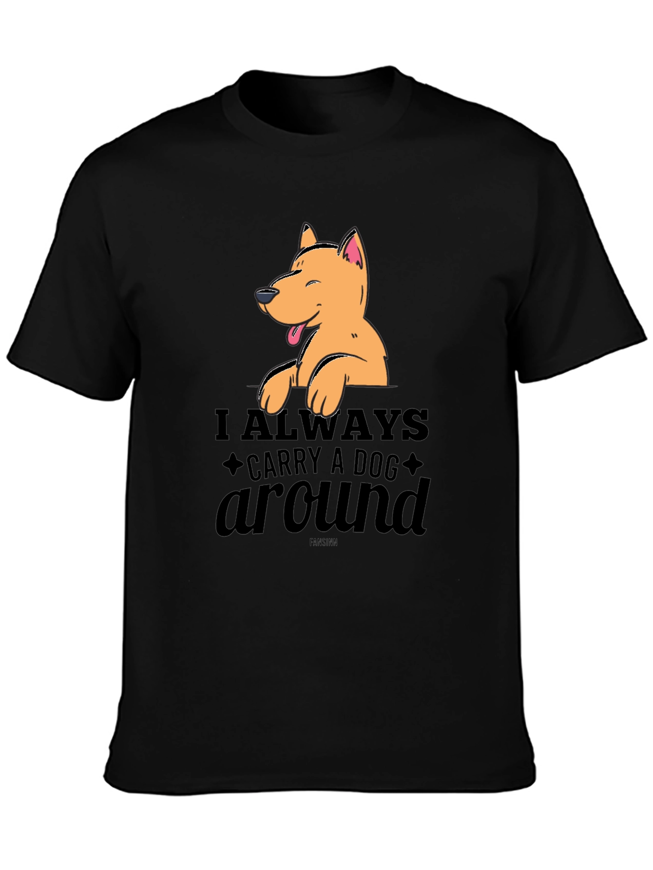 Dog Lovers Tee: Always Carry a Dog Around