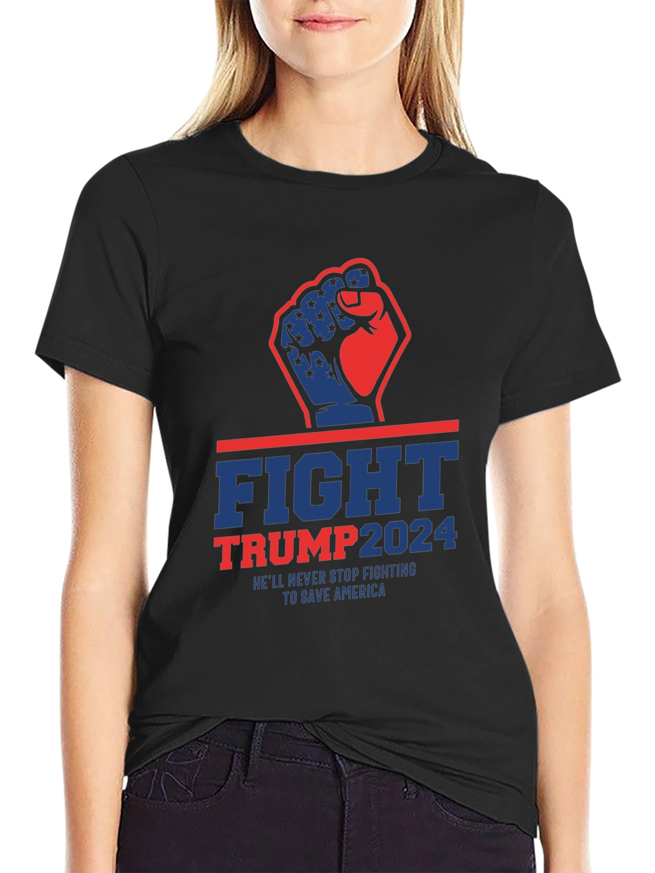 Fight Trump 2024 Graphic Tee
