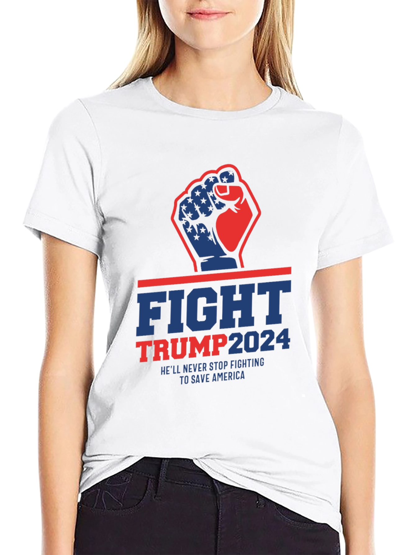 Fight Trump 2024 Graphic Tee