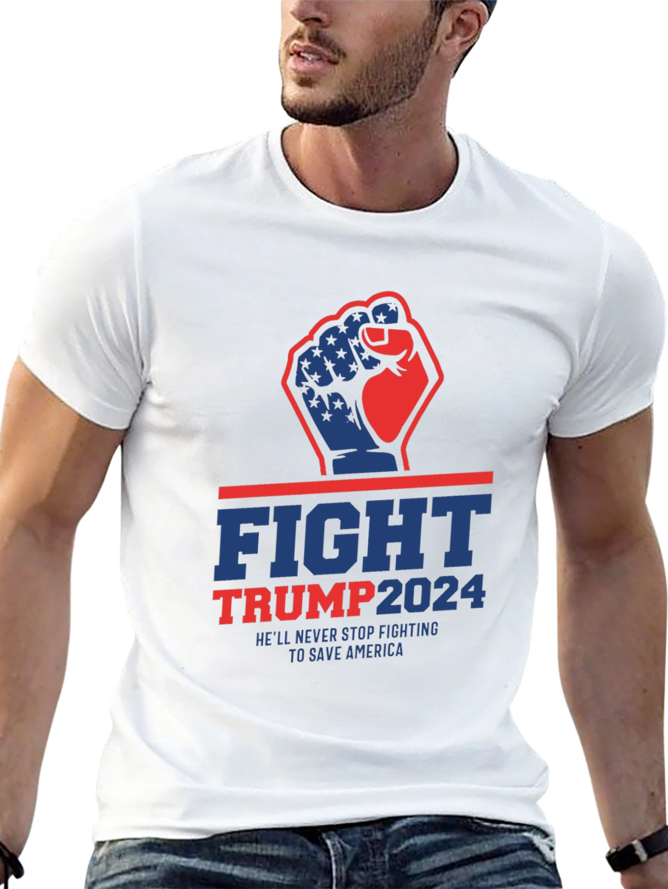 Fight Trump 2024 Graphic Tee