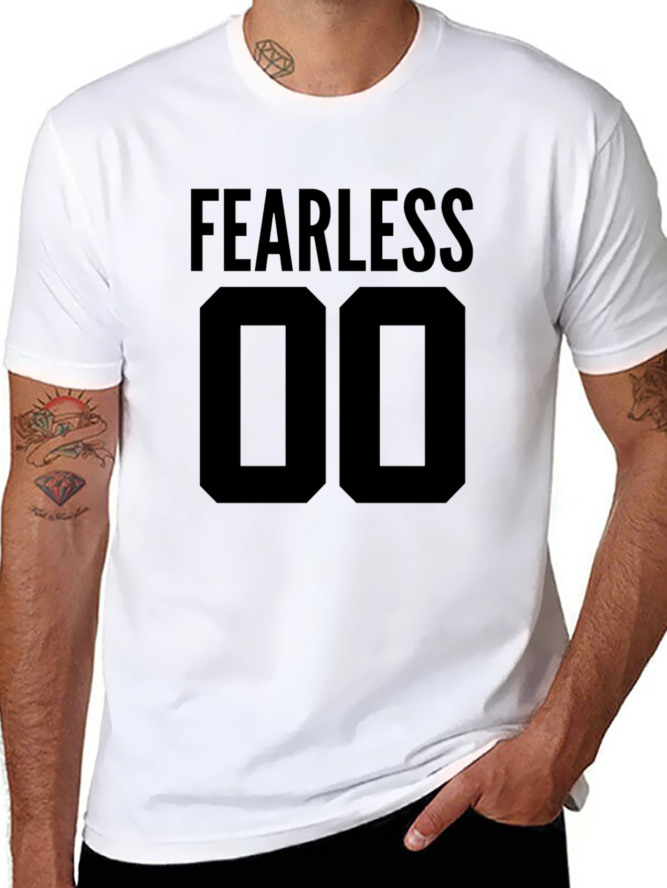 Fearless 00 Graphic Tee - Bold Statement T-Shirt
