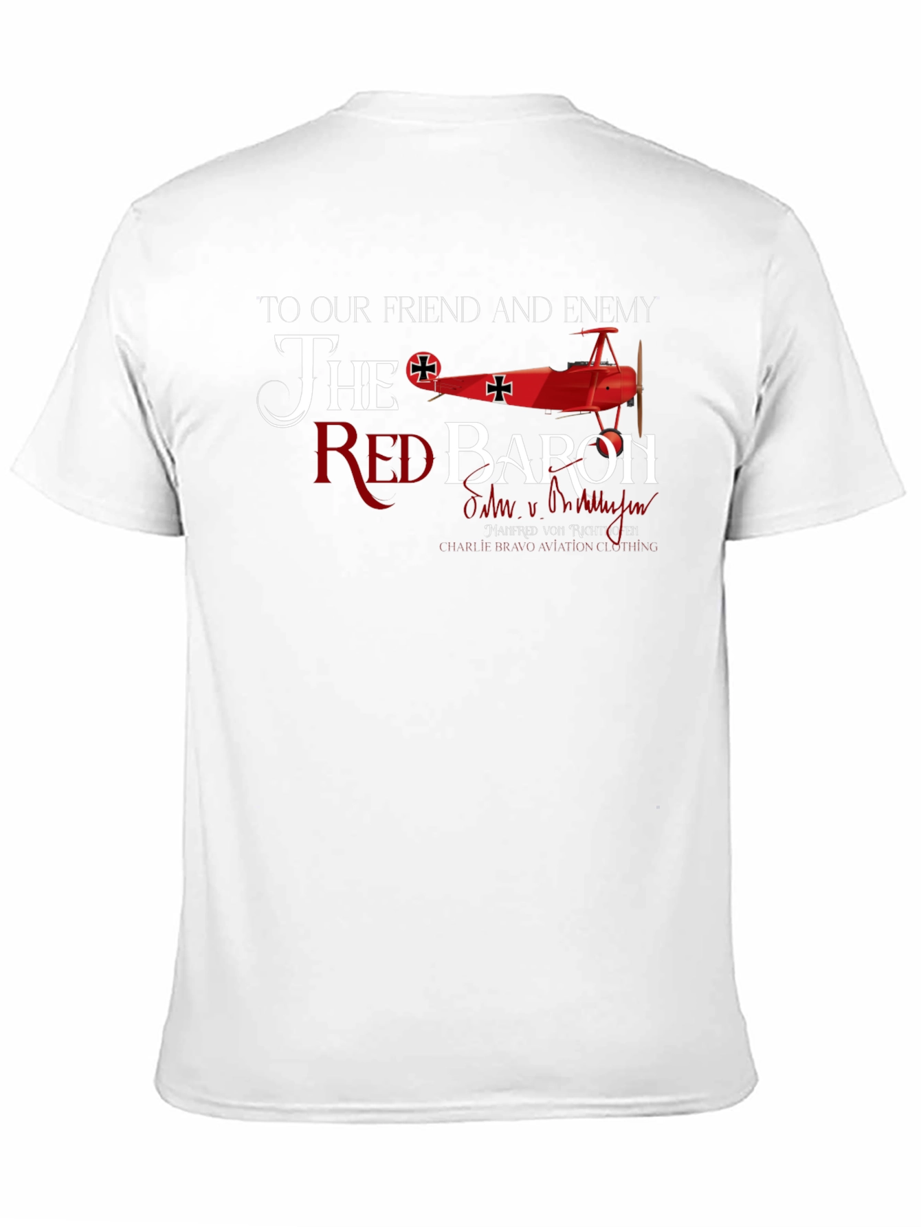 Red Baron T-Shirt - Friend and Enemy Aviation Tee