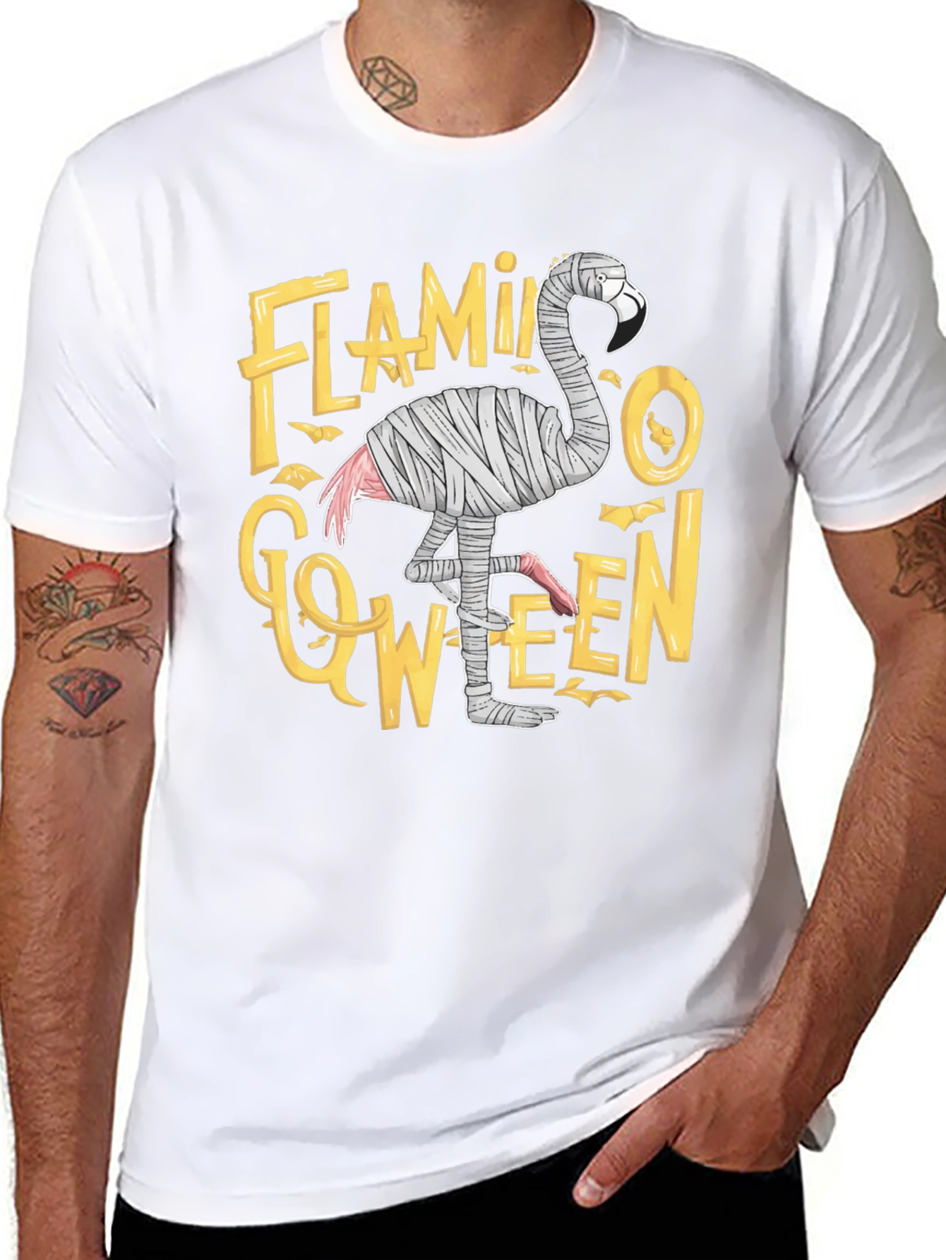 Flamingo-ween Halloween T-Shirt