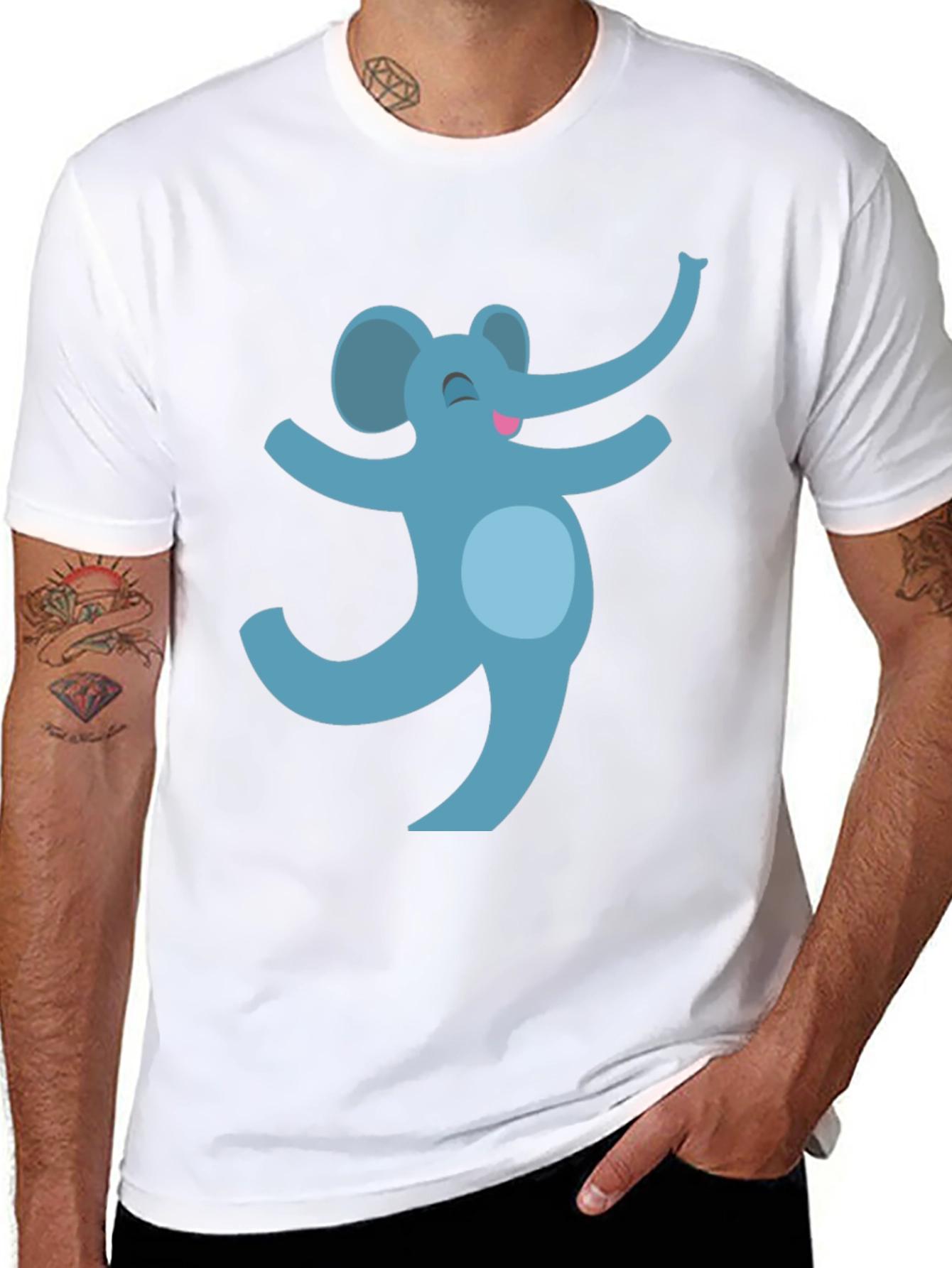 Dancing Elephant Graphic Tee - Fun & Unique Style