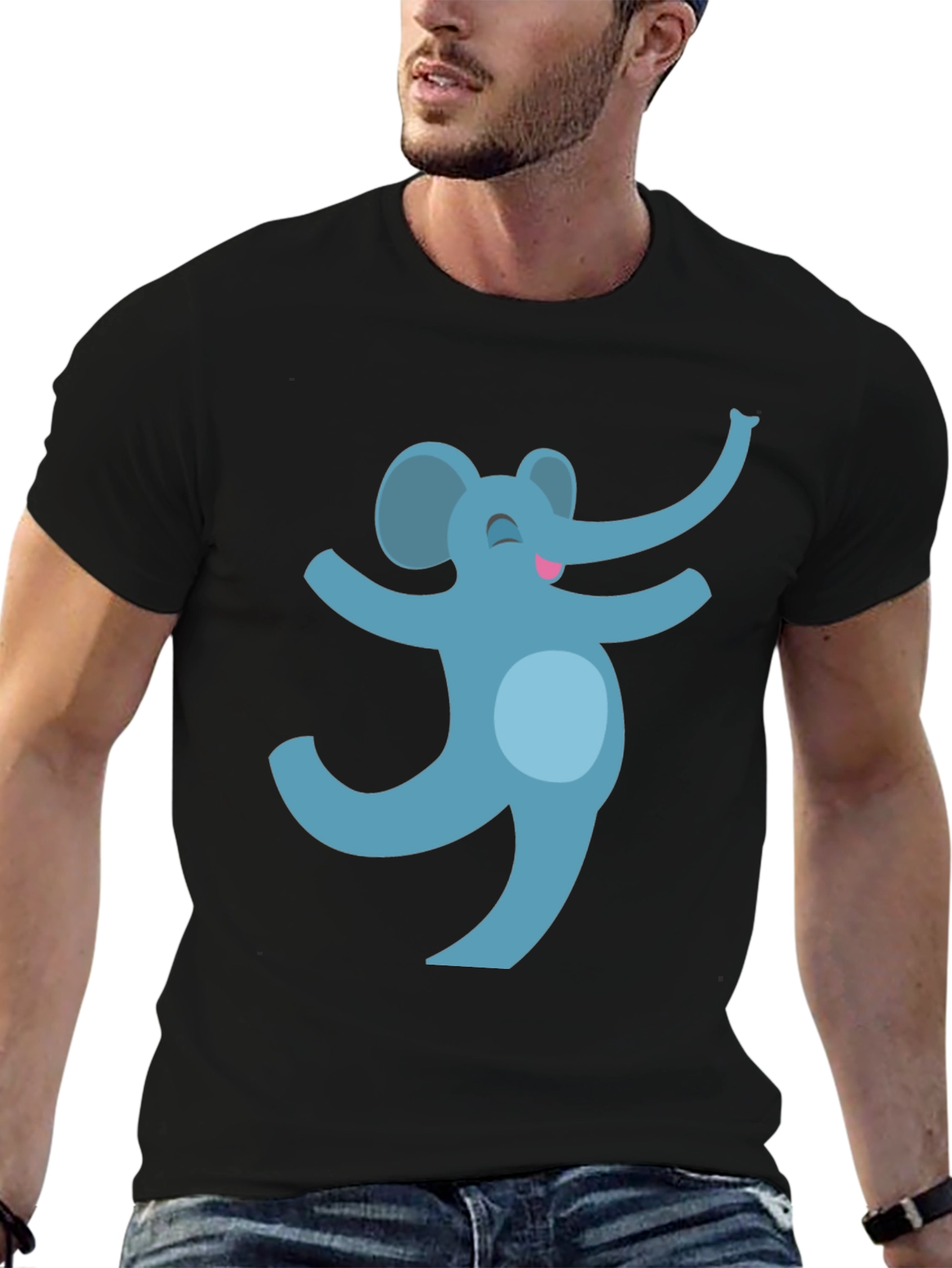 Dancing Elephant Graphic Tee - Fun & Unique Style