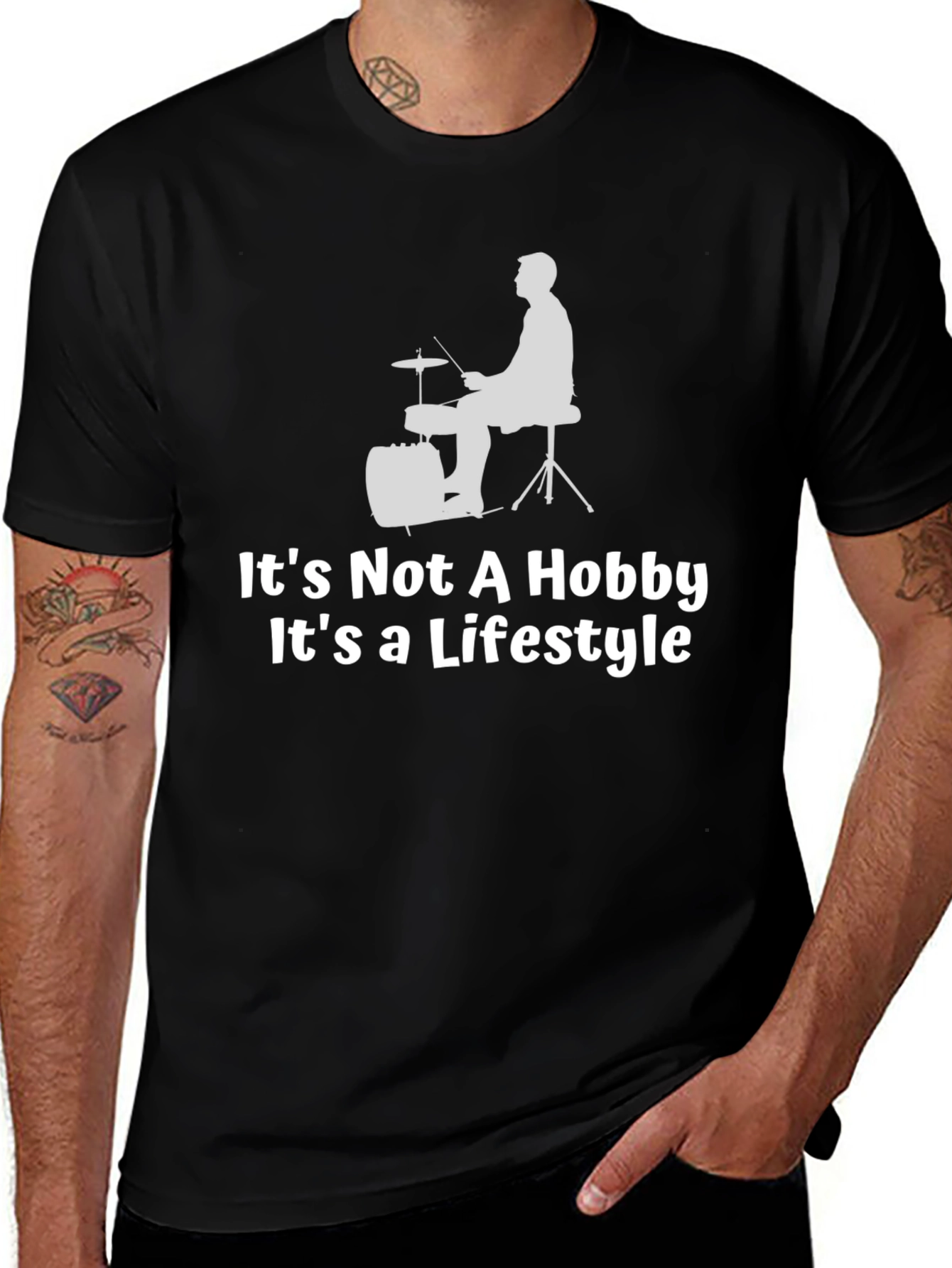 Drummer Lifestyle T-Shirt: Music Hobby Tee