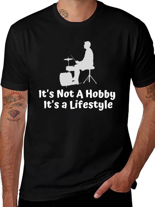 Drummer Lifestyle T-Shirt: Music Hobby Tee
