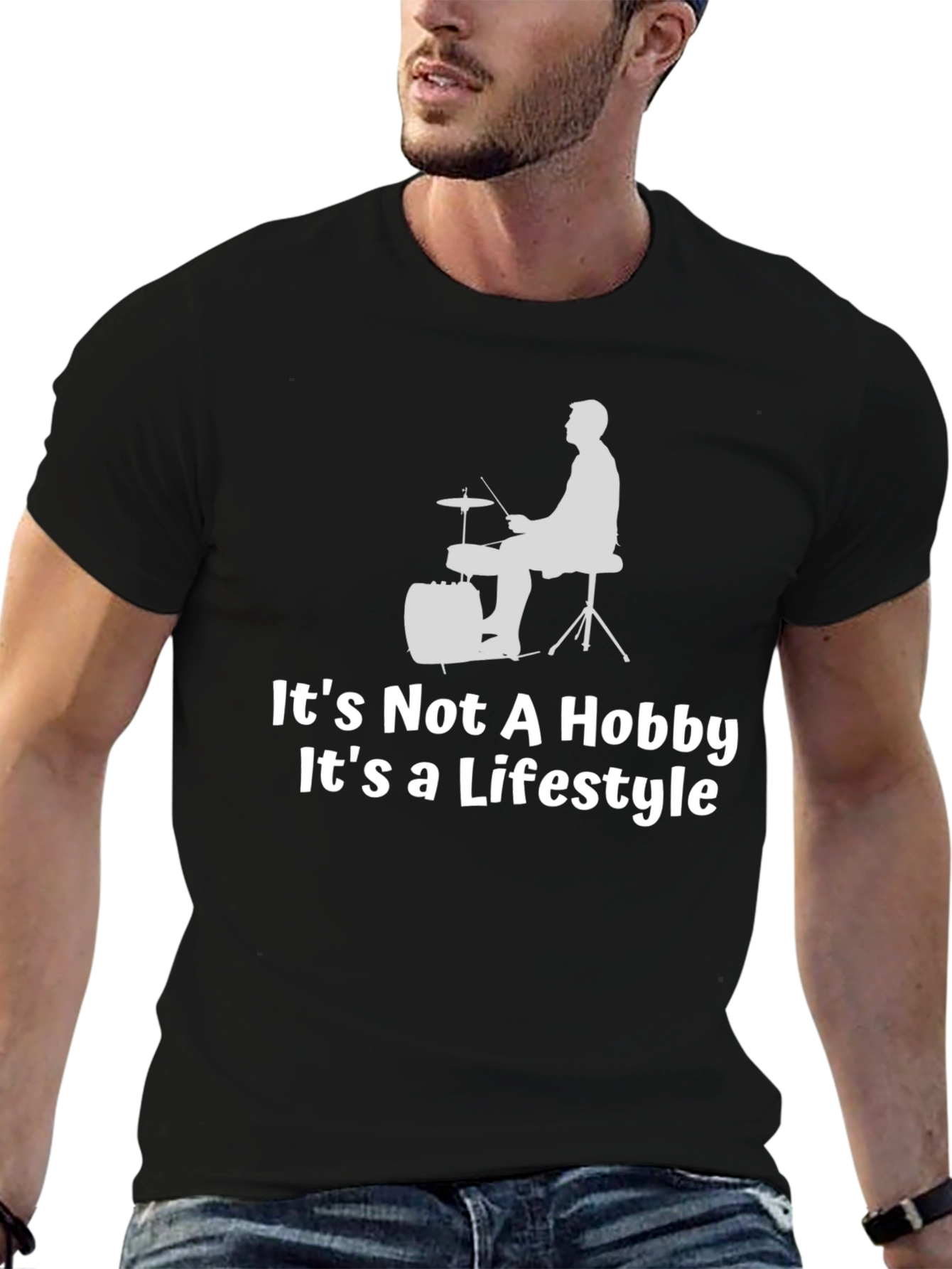 Drummer Lifestyle T-Shirt: Music Hobby Tee