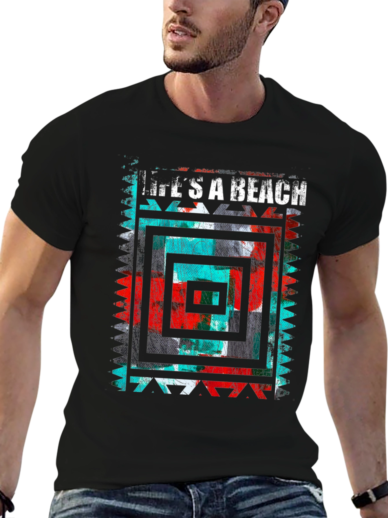 Lifes A Beach Mens Graphic Tee