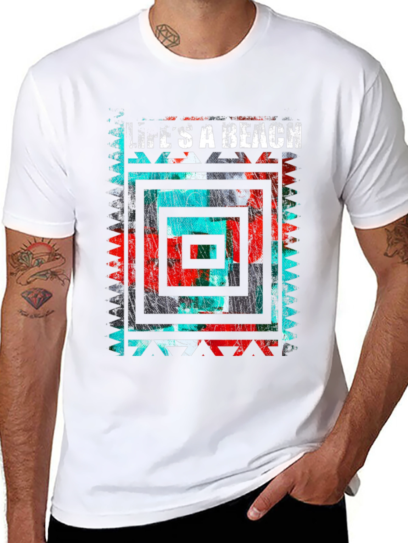 Lifes A Beach Mens Graphic Tee