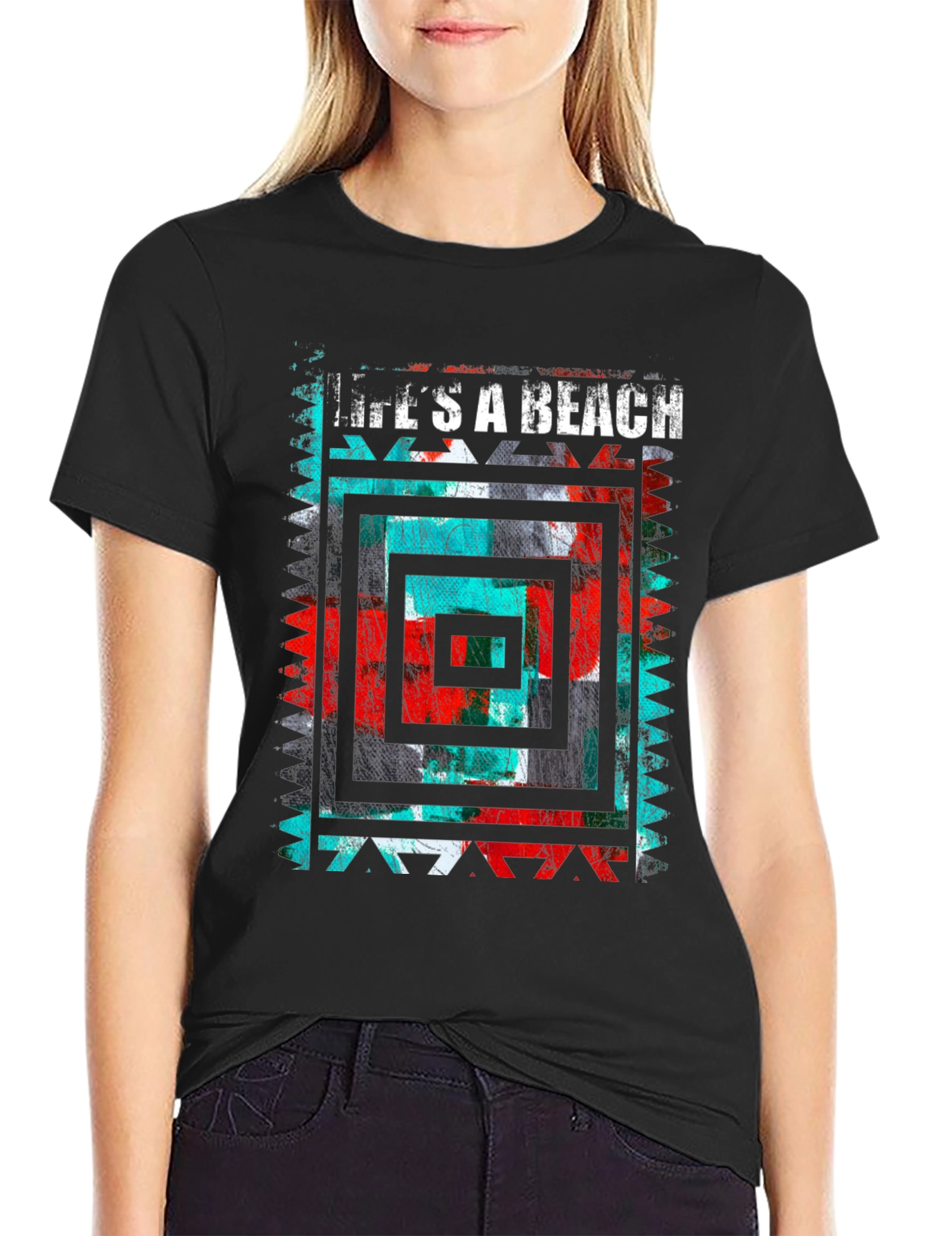 Lifes A Beach Mens Graphic Tee