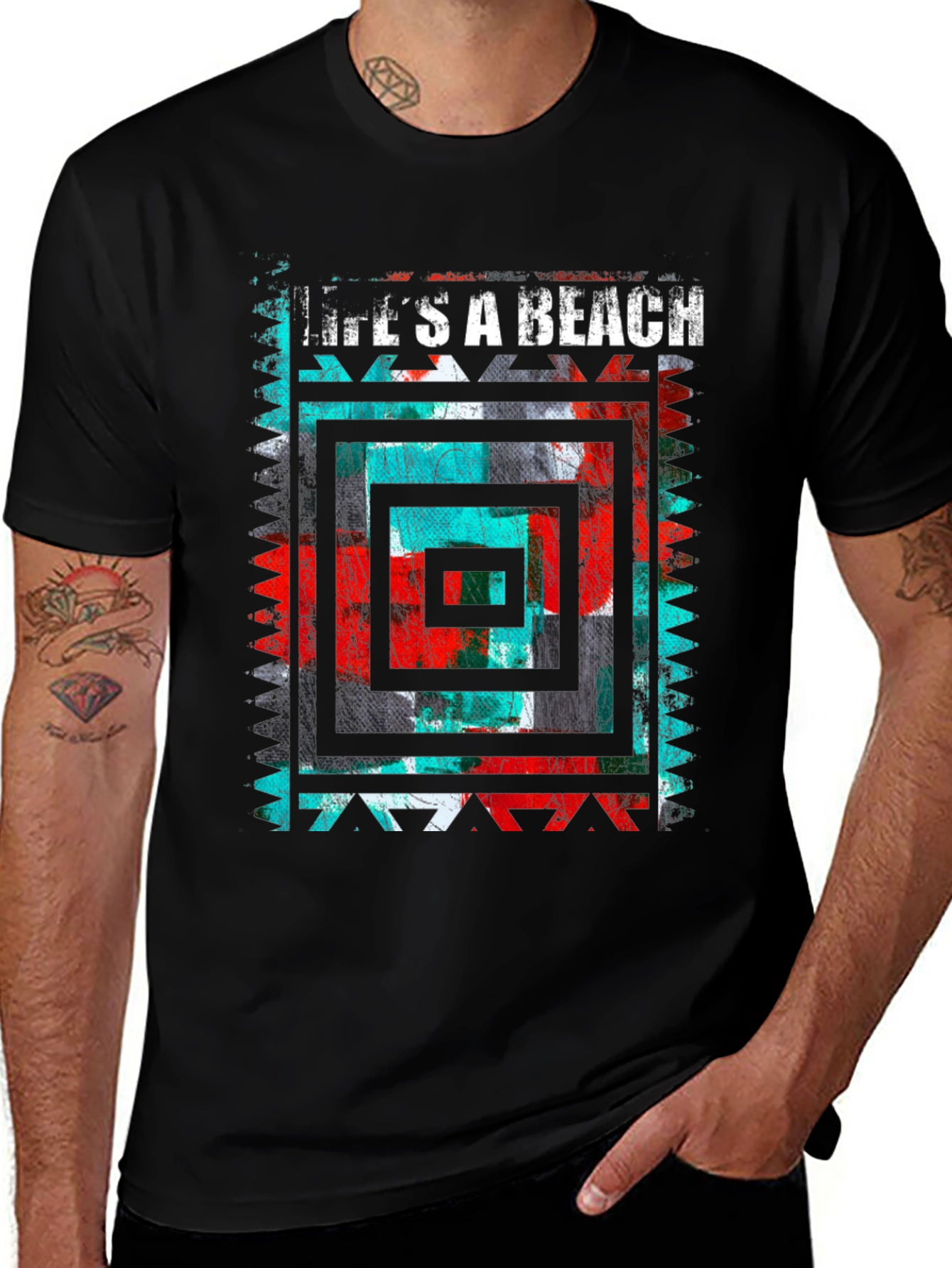 Lifes A Beach Mens Graphic Tee