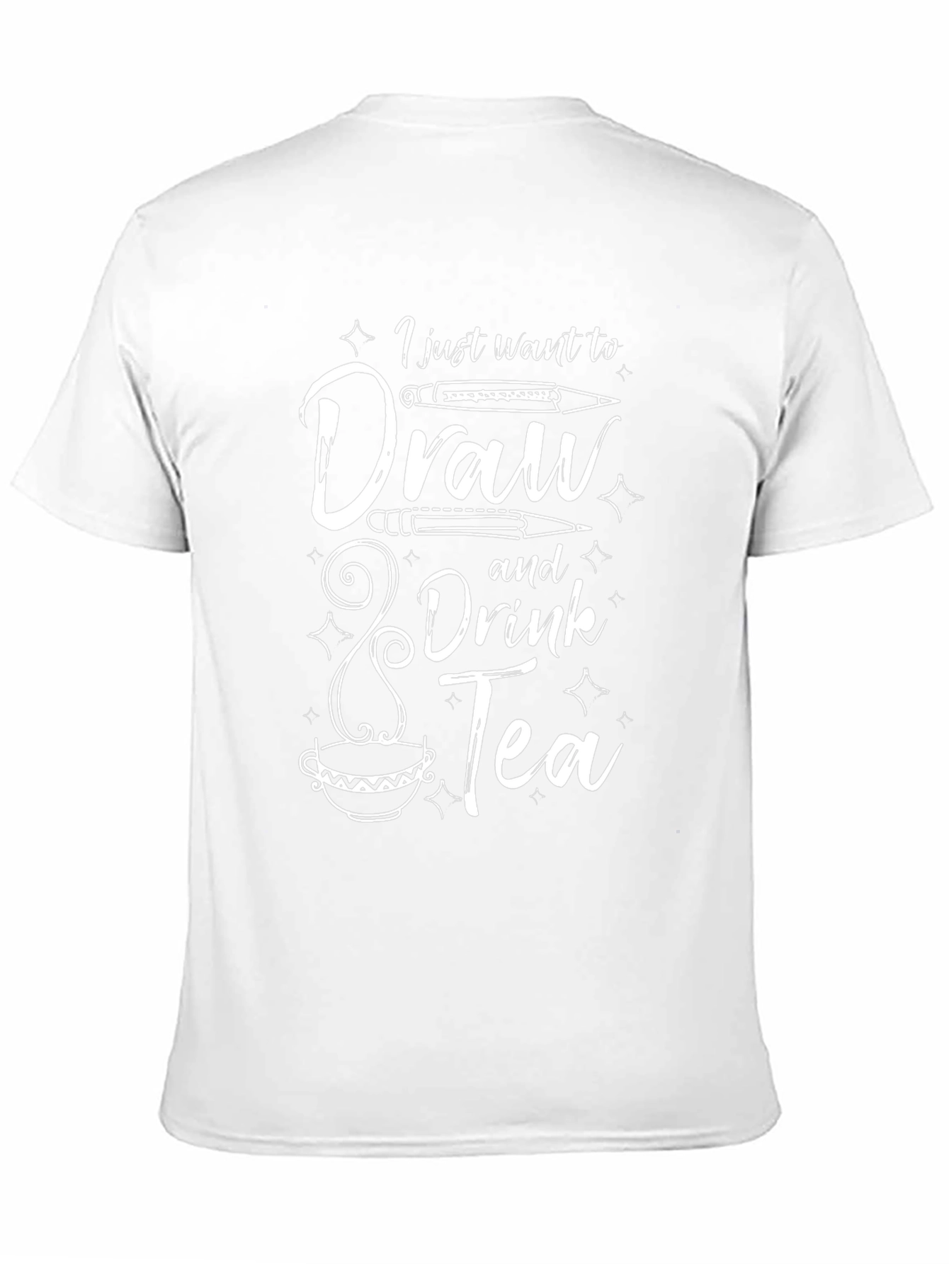 Draw & Drink Tea Black Graphic Tee
