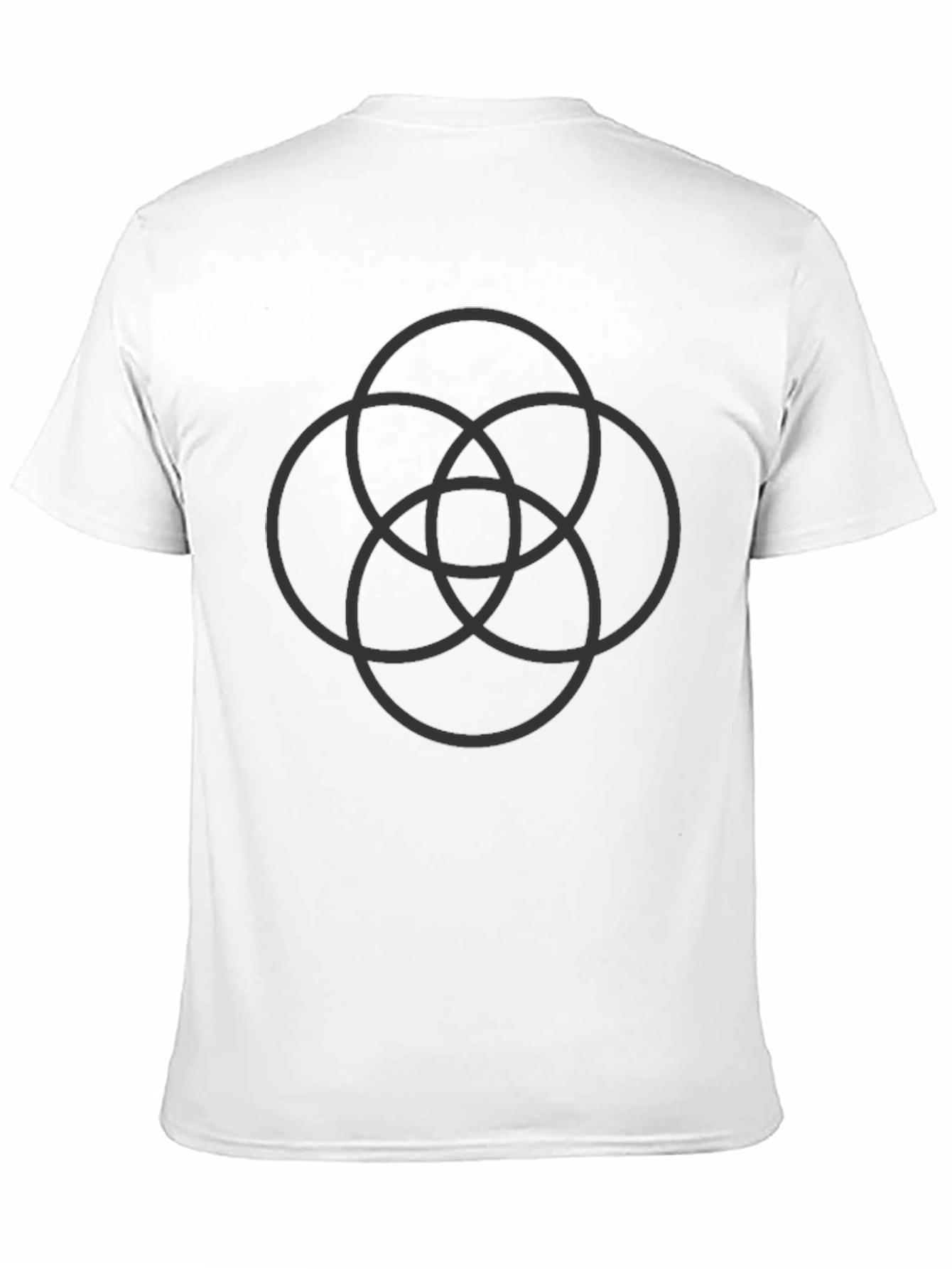 Geometric Circles Black T-Shirt