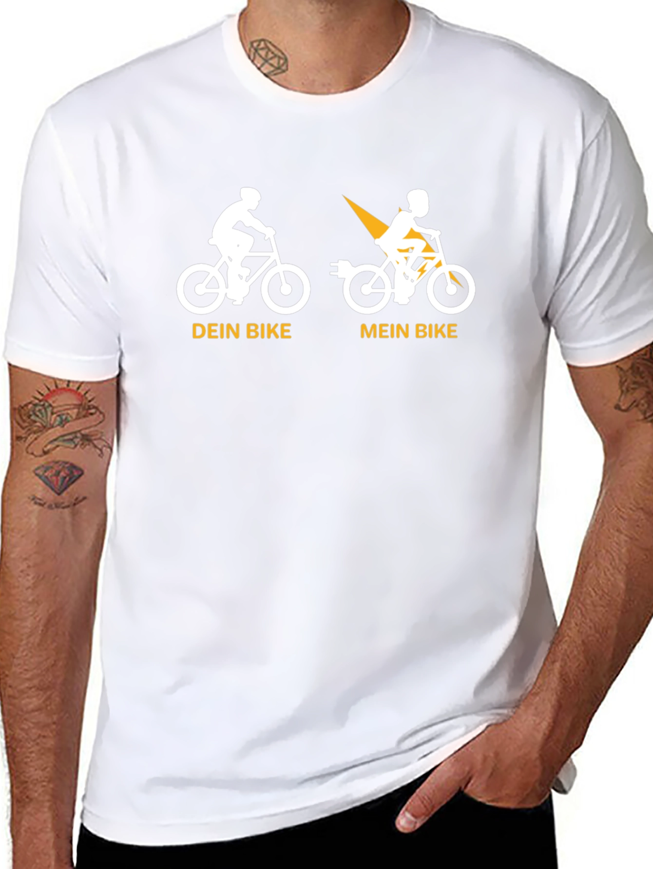Dein Bike Mein Bike T-Shirt - Electric Bicycle Tee
