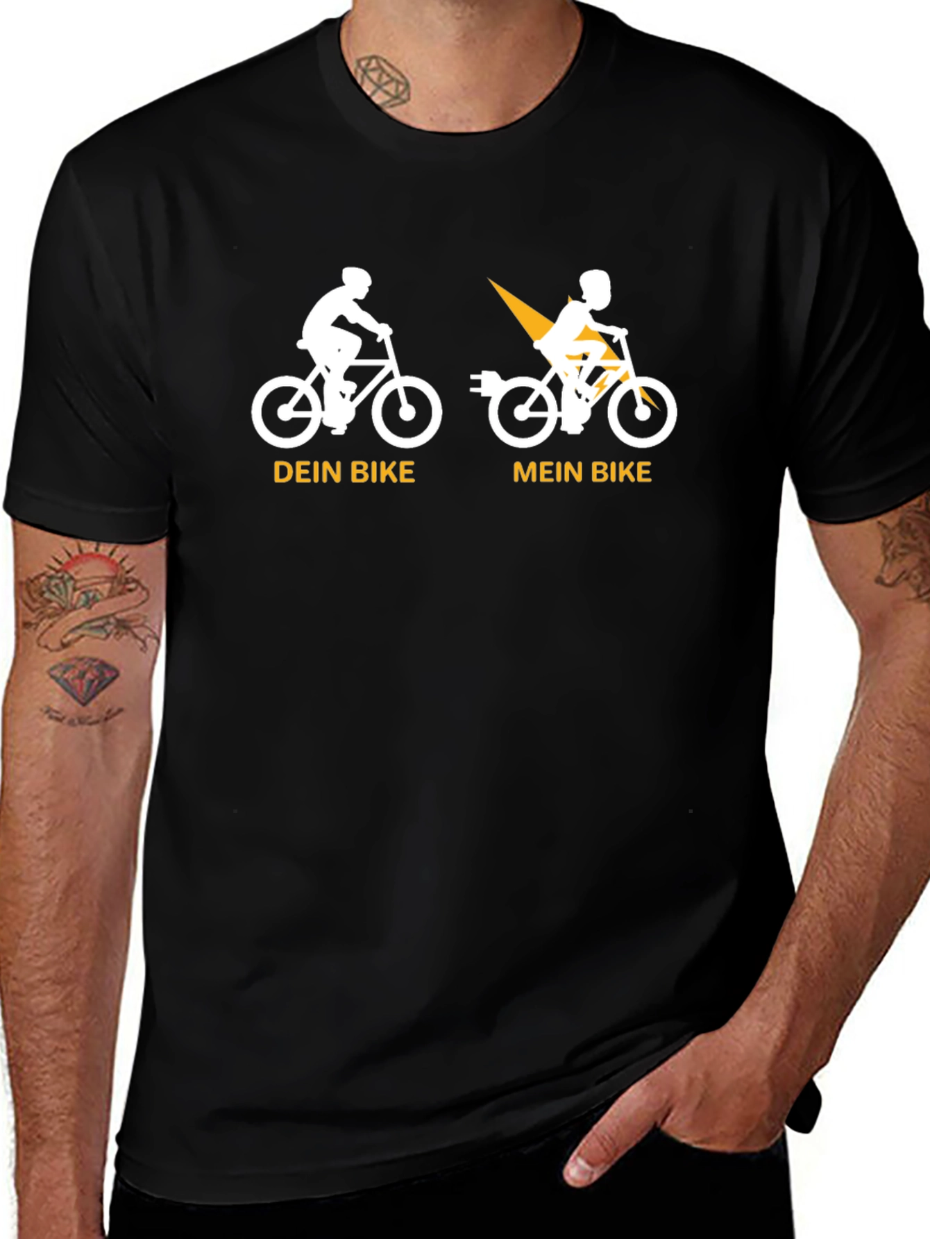 Dein Bike Mein Bike T-Shirt - Electric Bicycle Tee