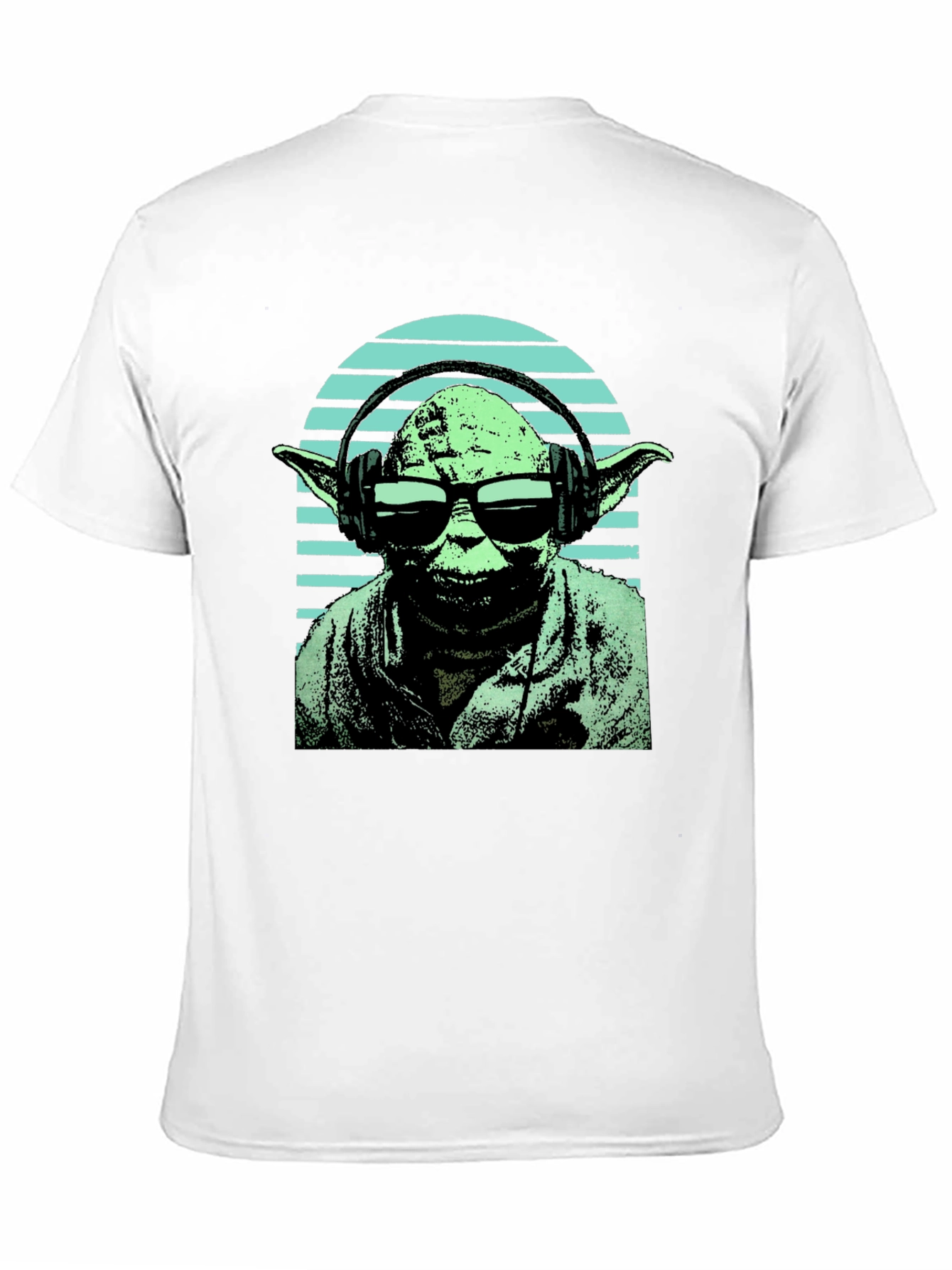 Yoda DJ Graphic Tee - Black Cotton Blend T-Shirt