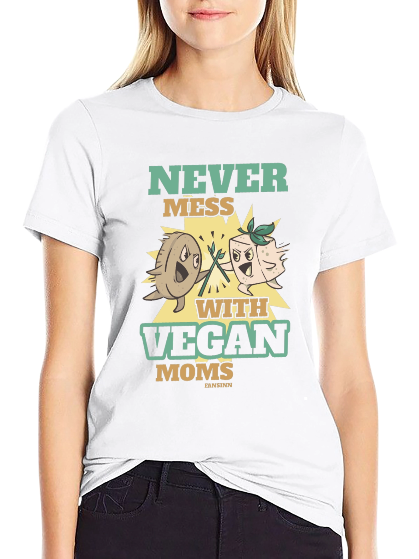 Never Mess With Vegan Moms T-Shirt