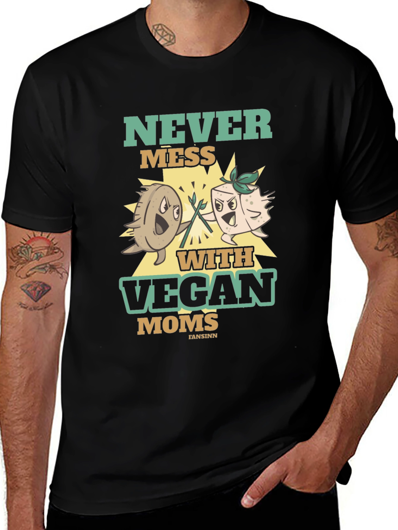 Never Mess With Vegan Moms T-Shirt